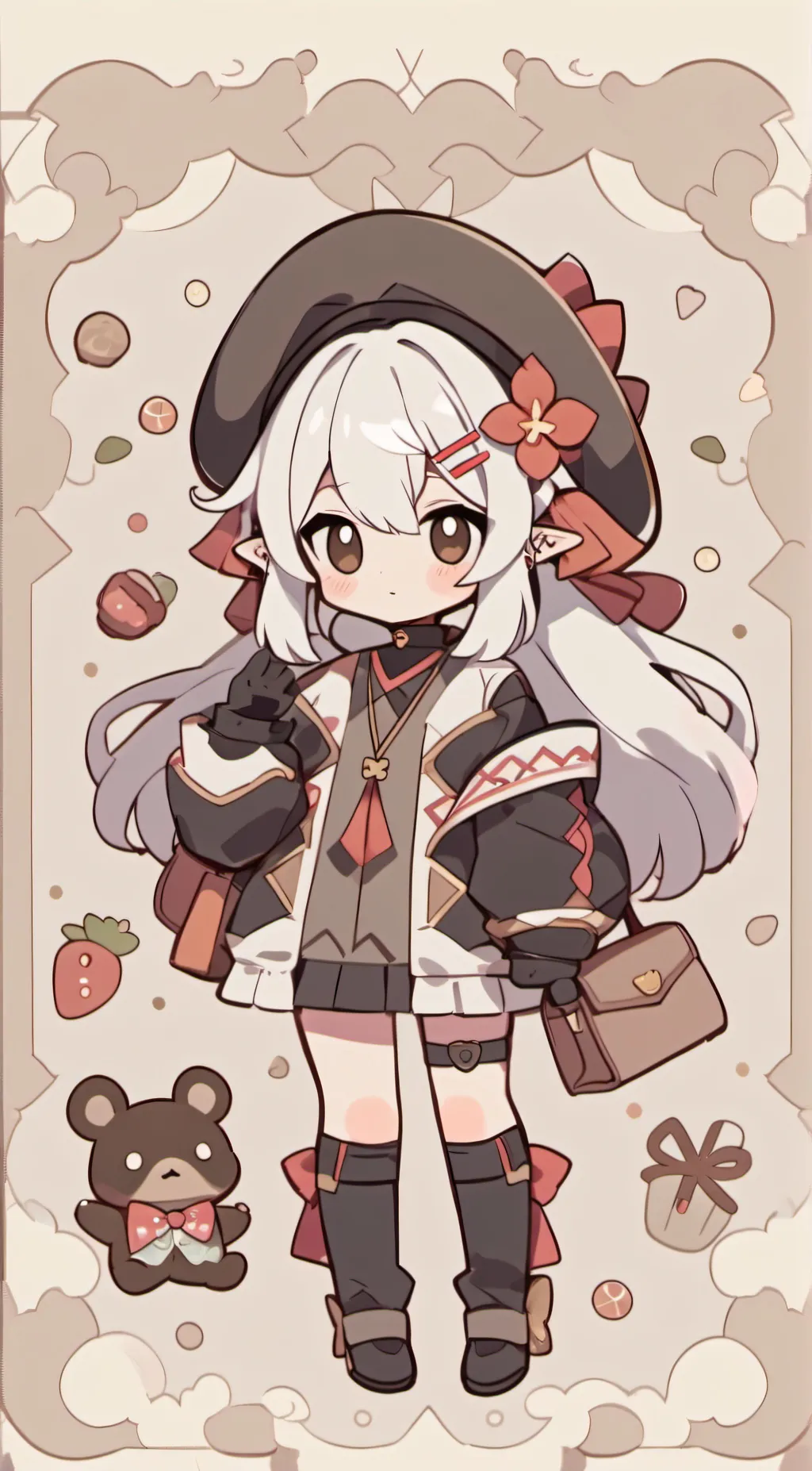 ai character: Fluffy background