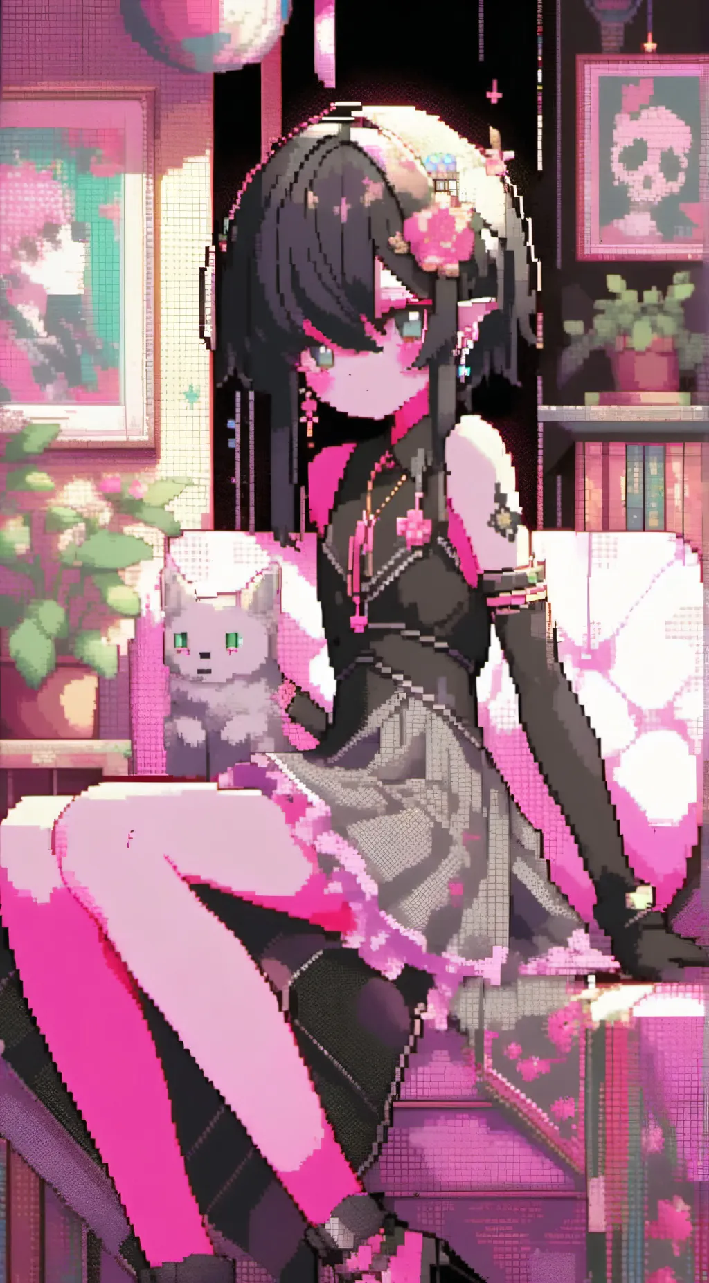 ai character: laura the Elvis background