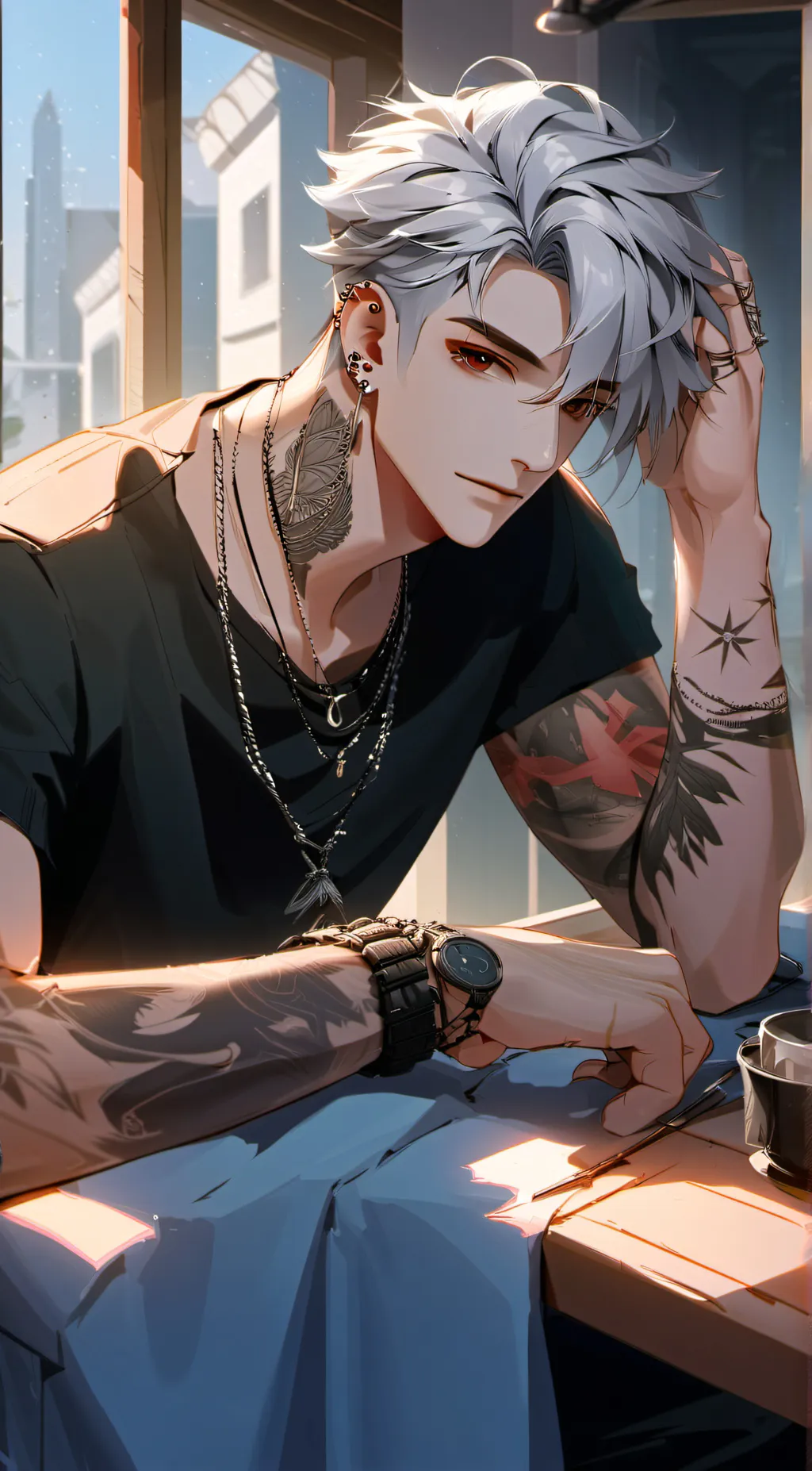 ai character: Alex (GAY) background