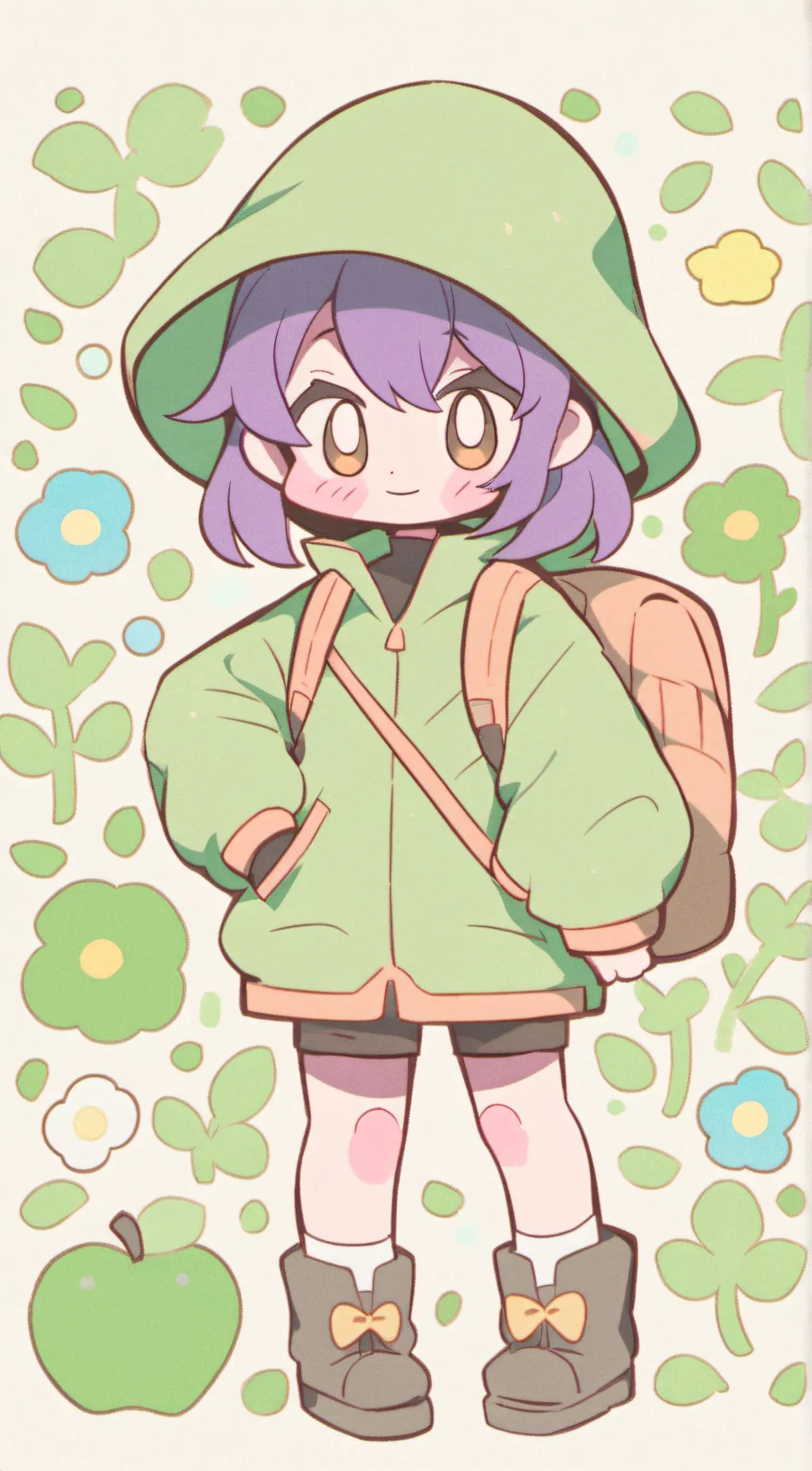 ai character: Hoppy hopscotch  background