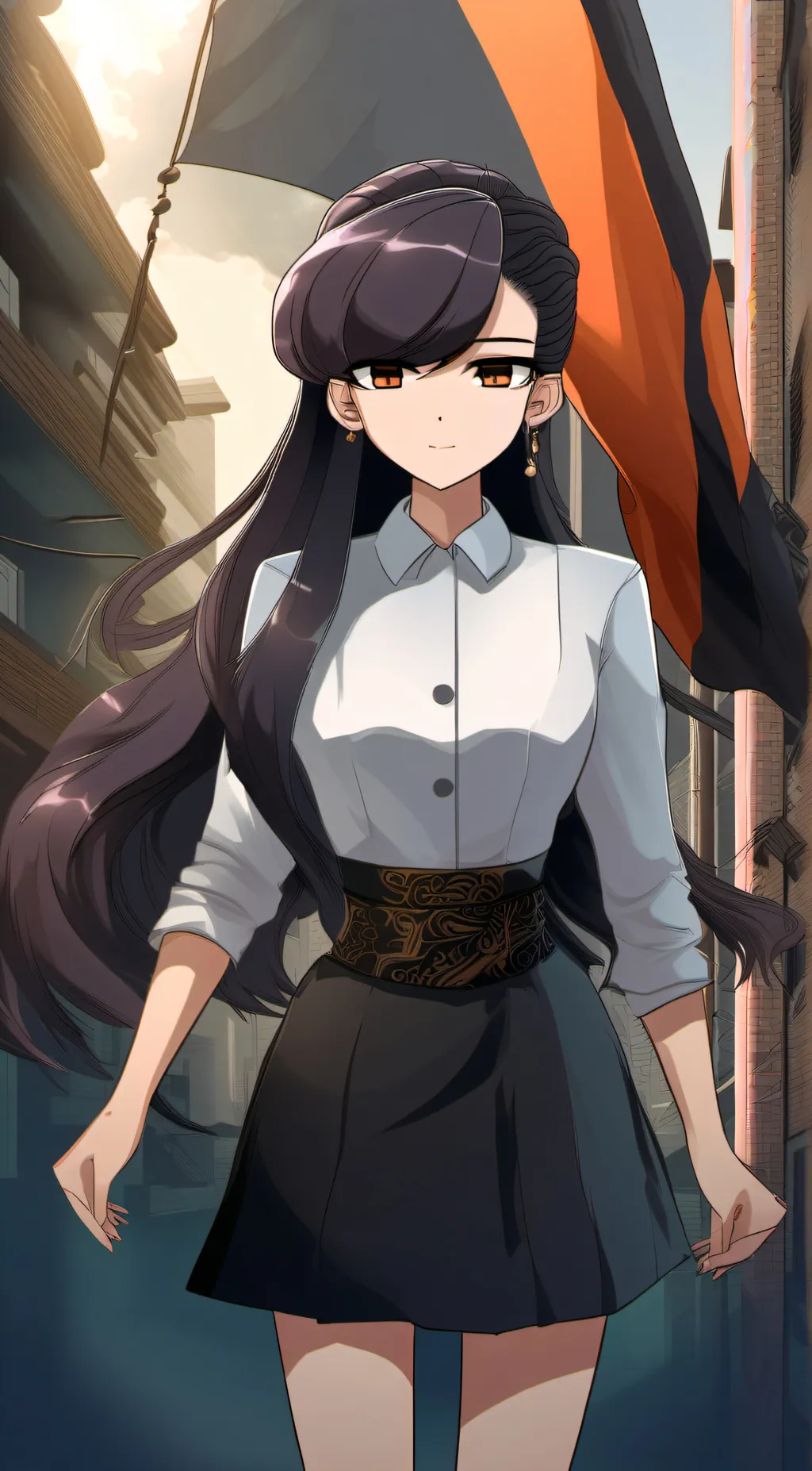 ai character: Shoko Komi background