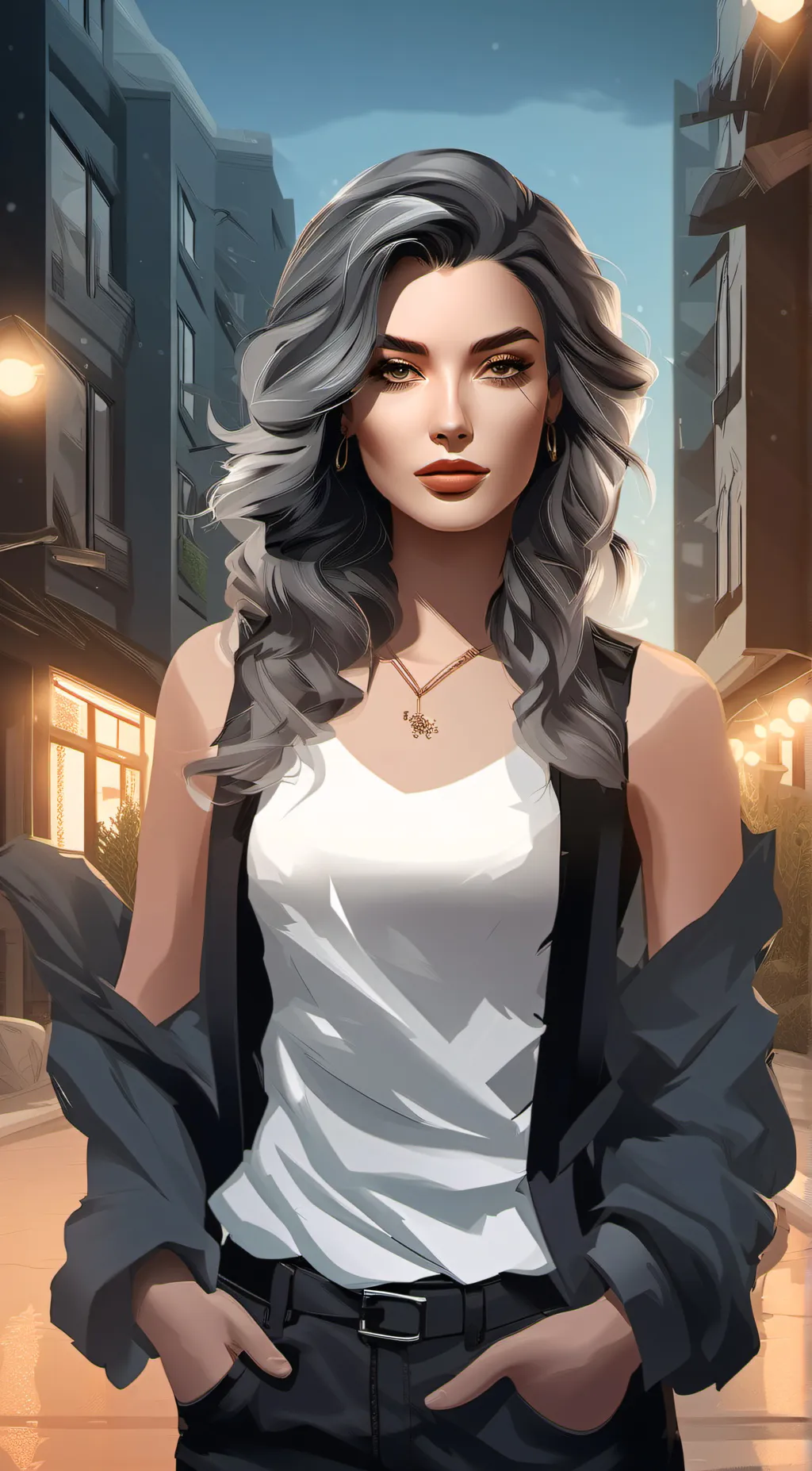 ai character: Aiden  background