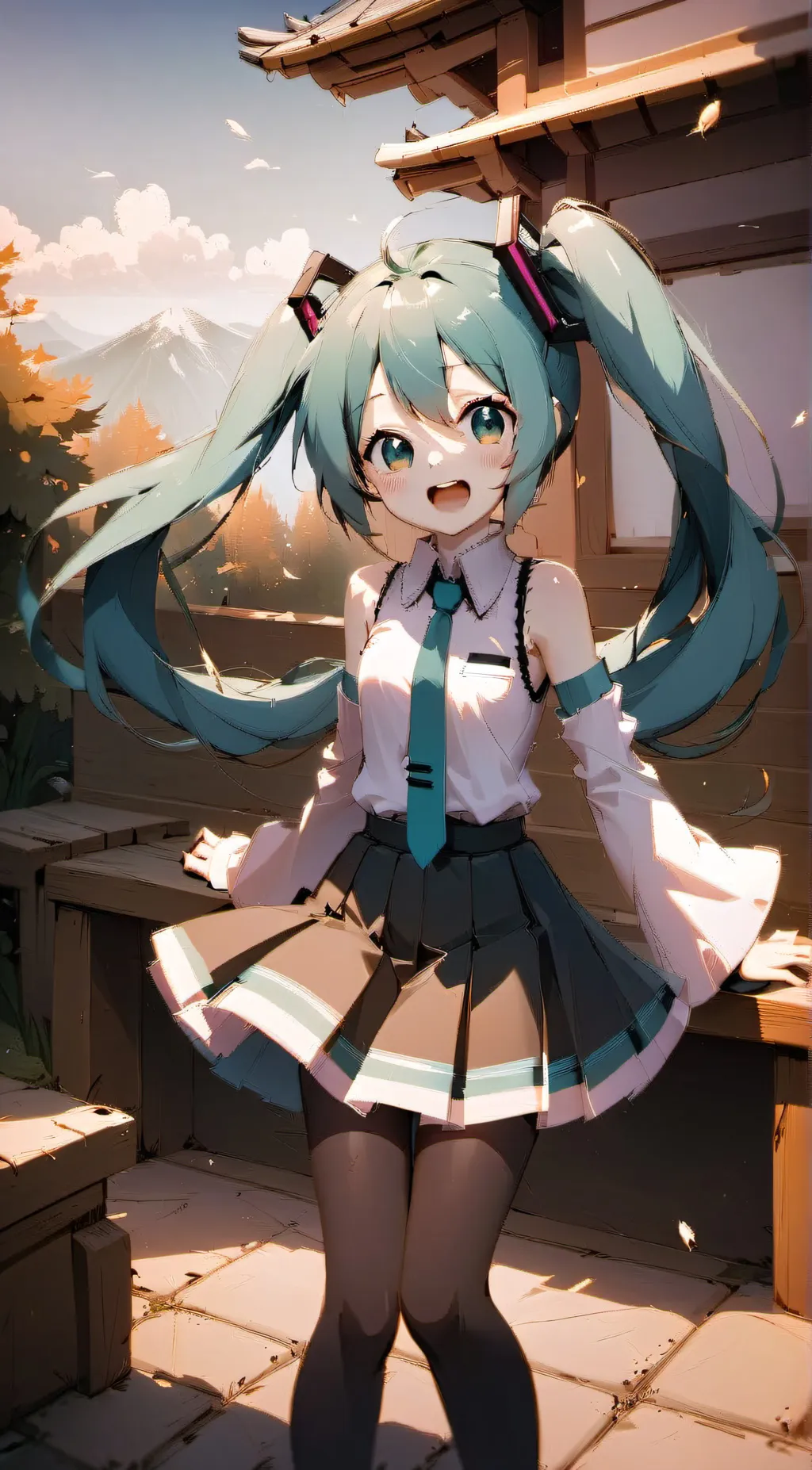 ai character: Hatsune Miku background