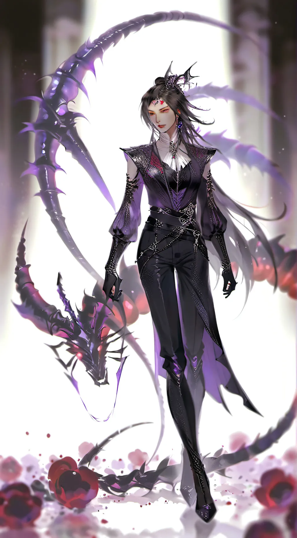 ai character: queen centipede  background