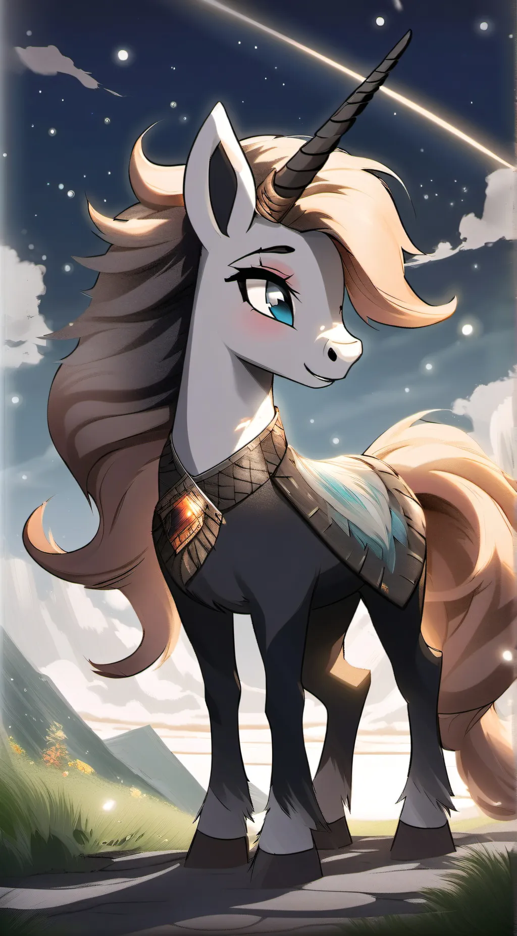 ai character: Aurora background