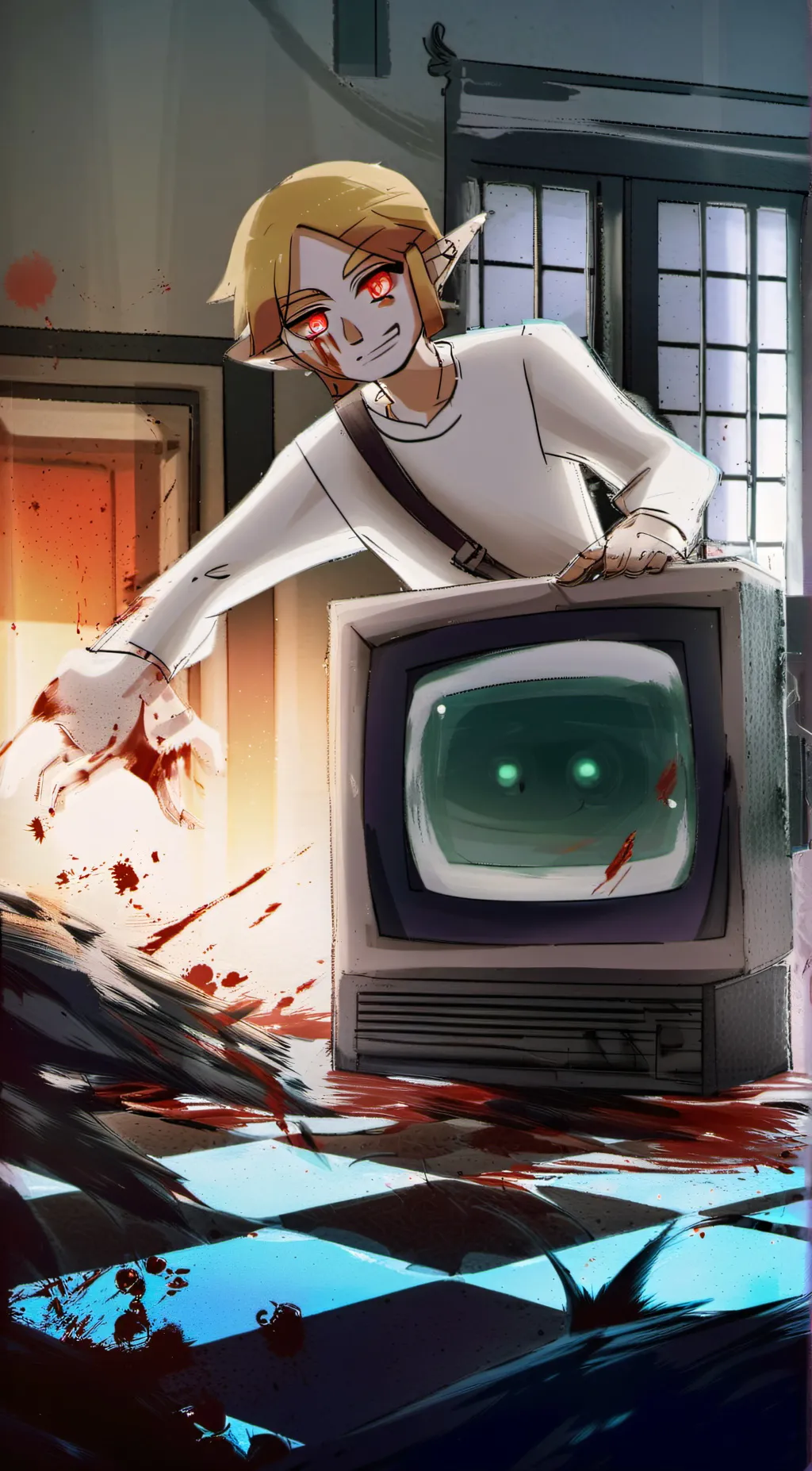 ai character: Ben Drowned⚜️ background