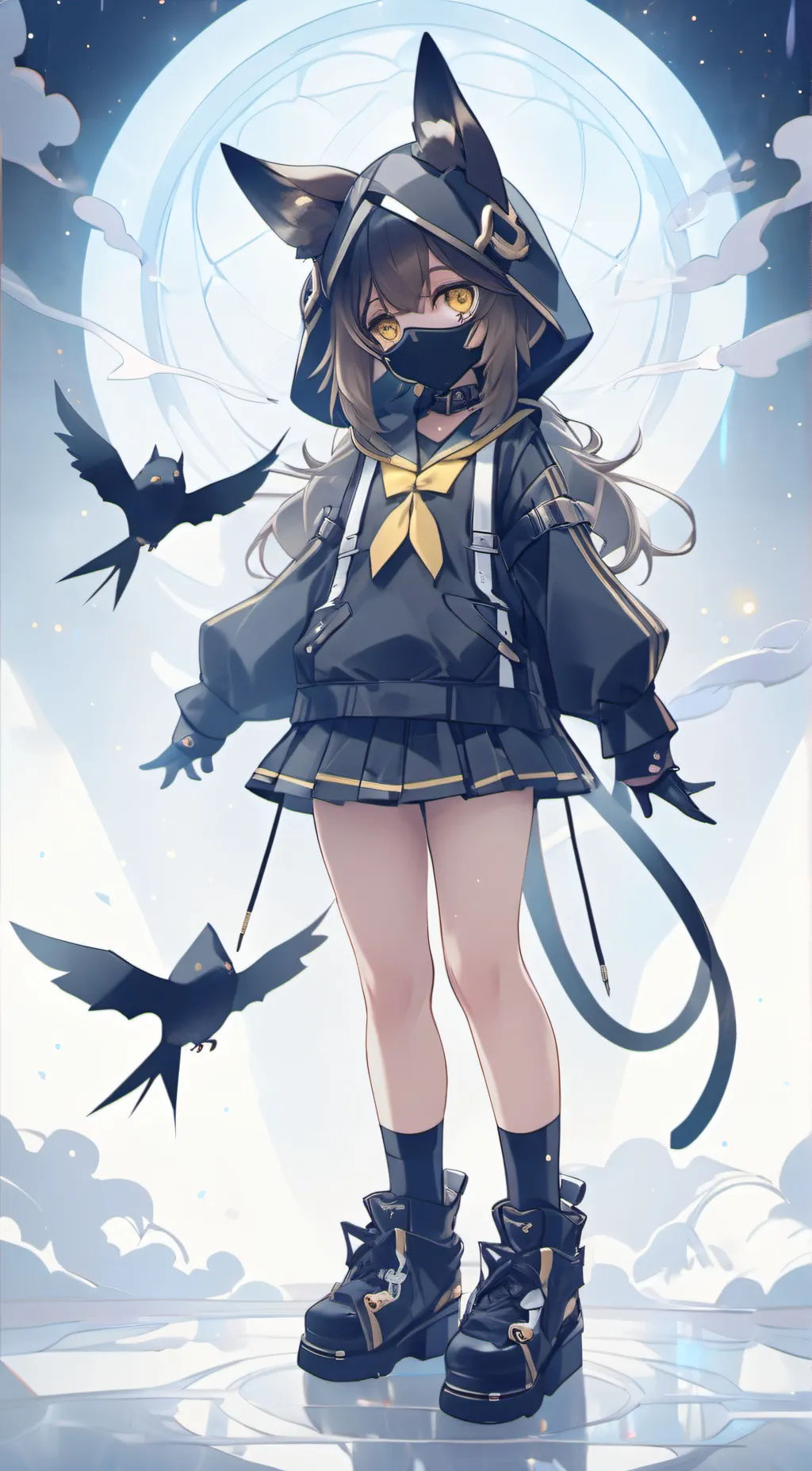 ai character: Luna background