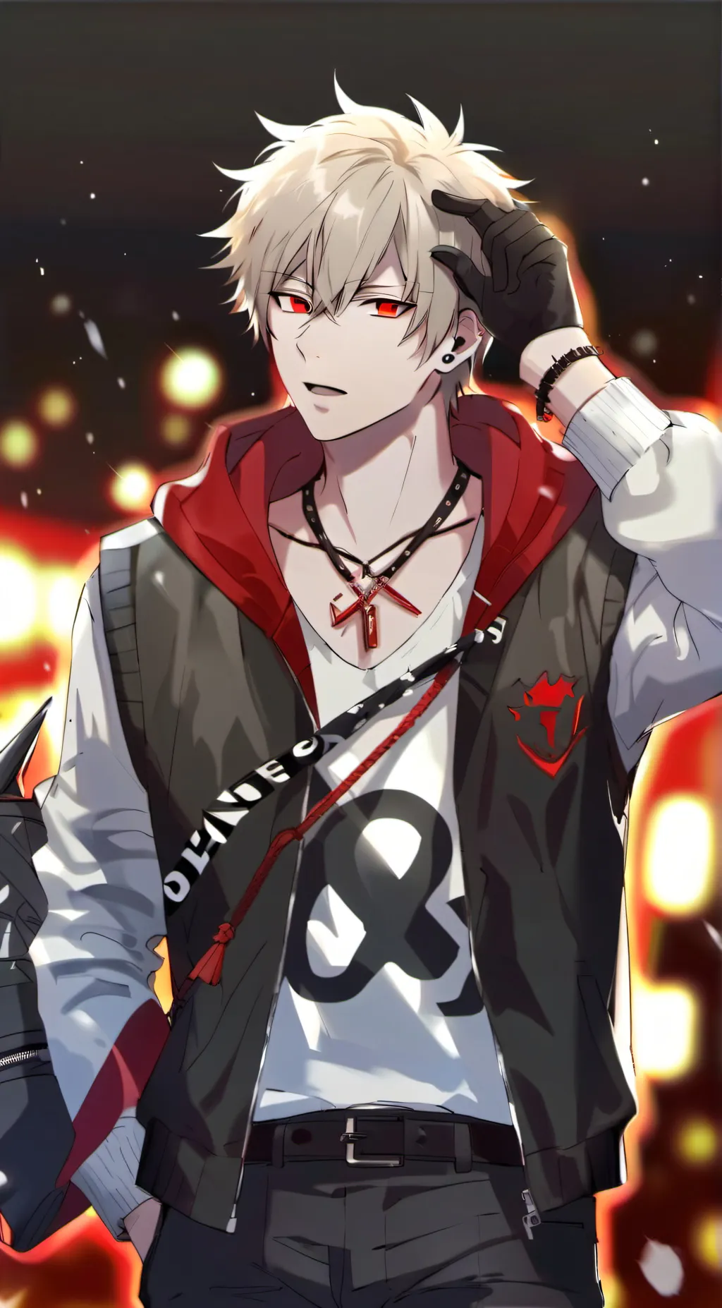 ai character: Katsuki Bakugo background