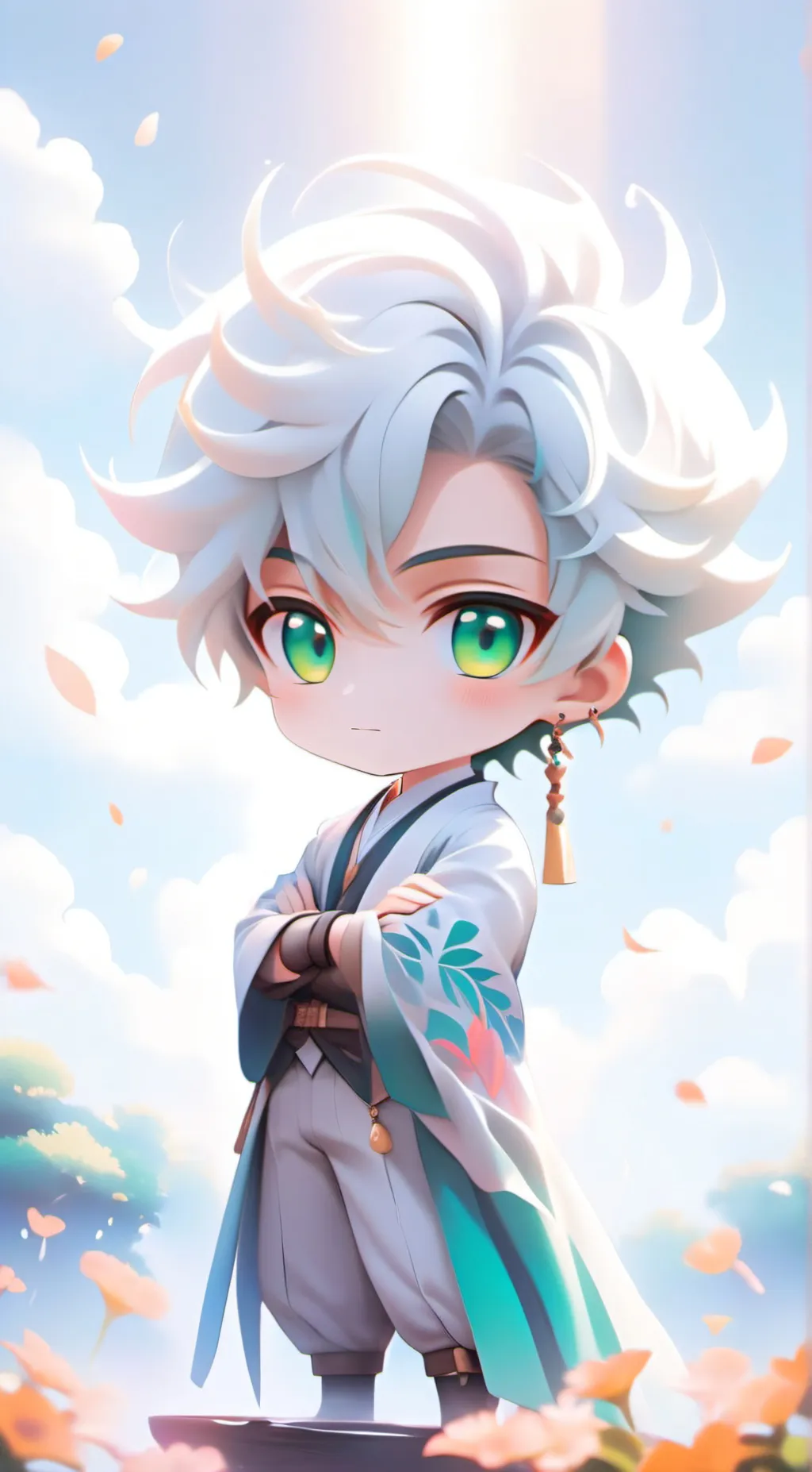 ai character: Sky background