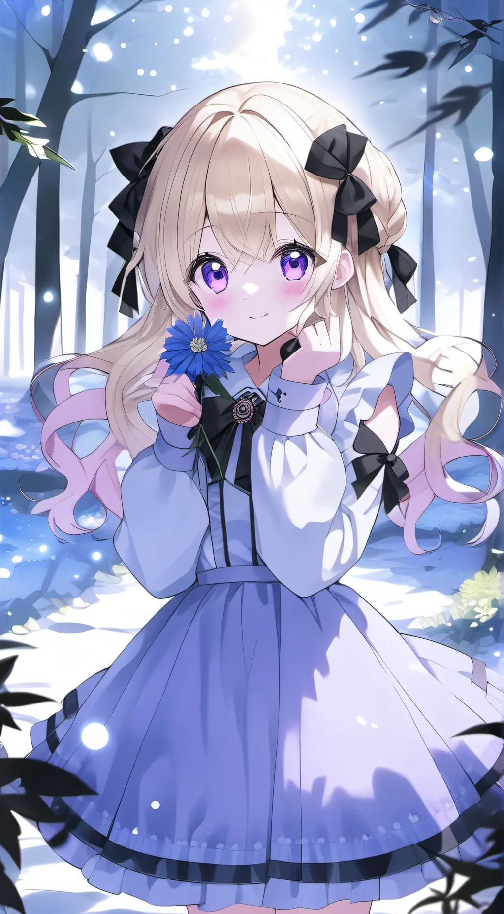 ai character: sun and moon find. background