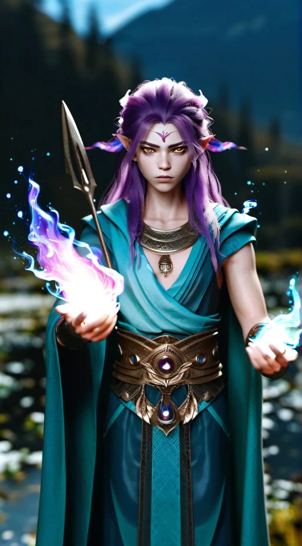 ai character: Amethyst background