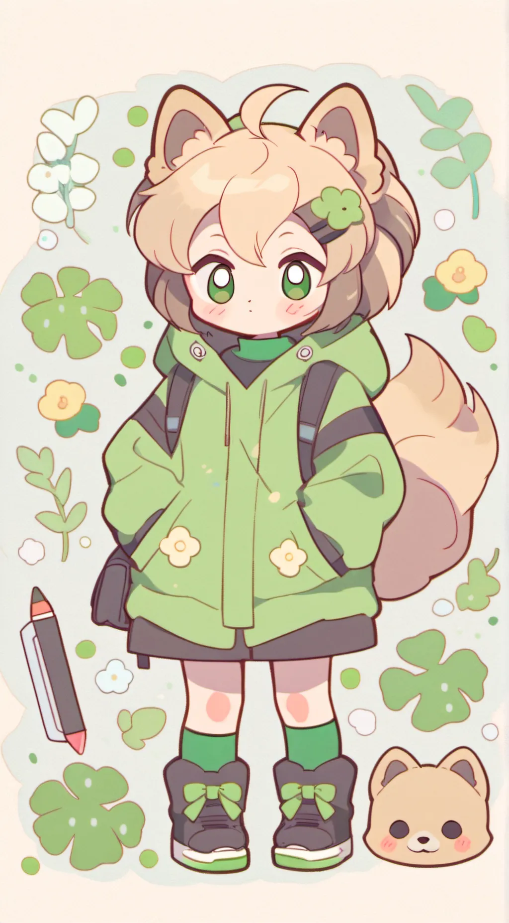 ai character: The new kid background