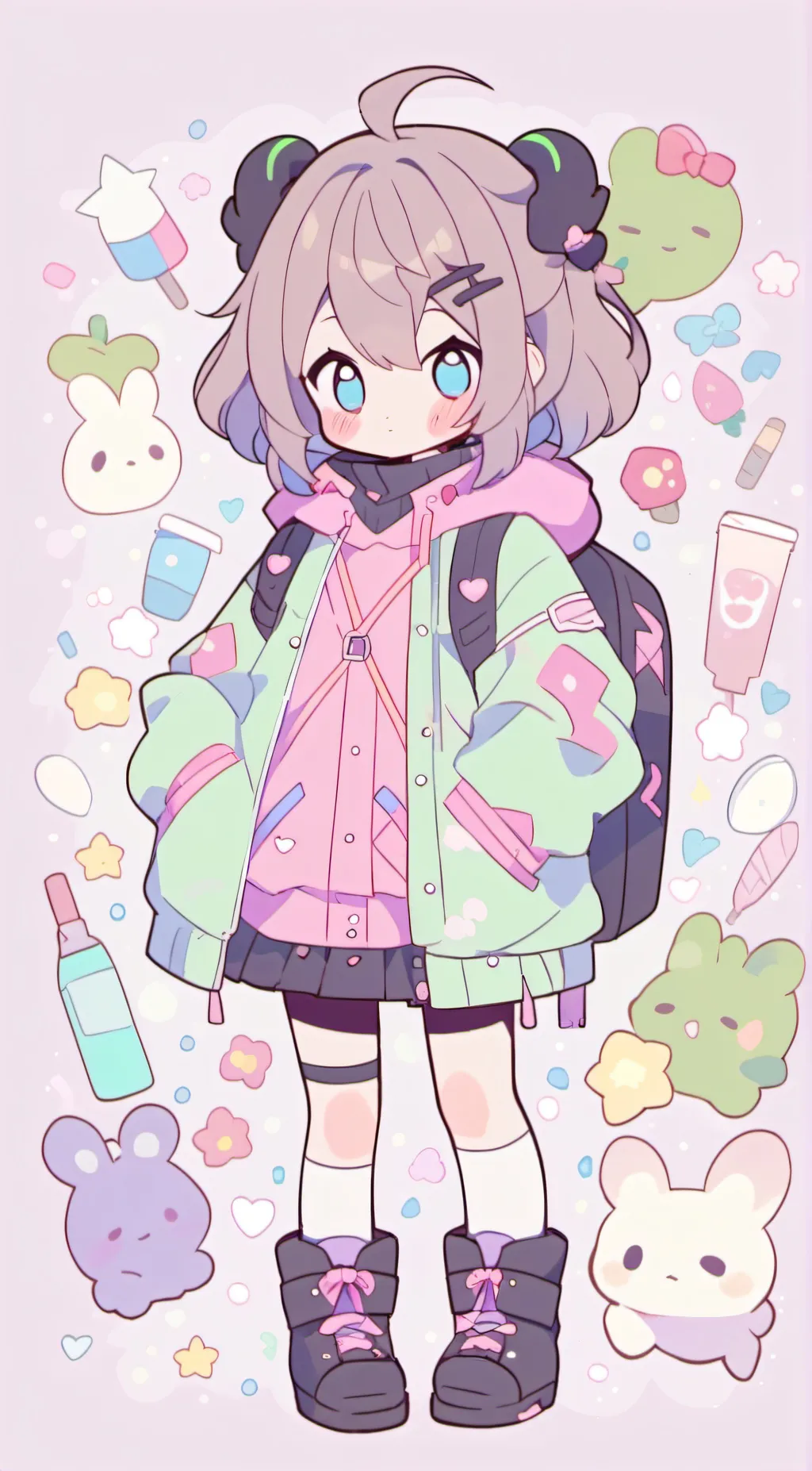 ai character: luna background