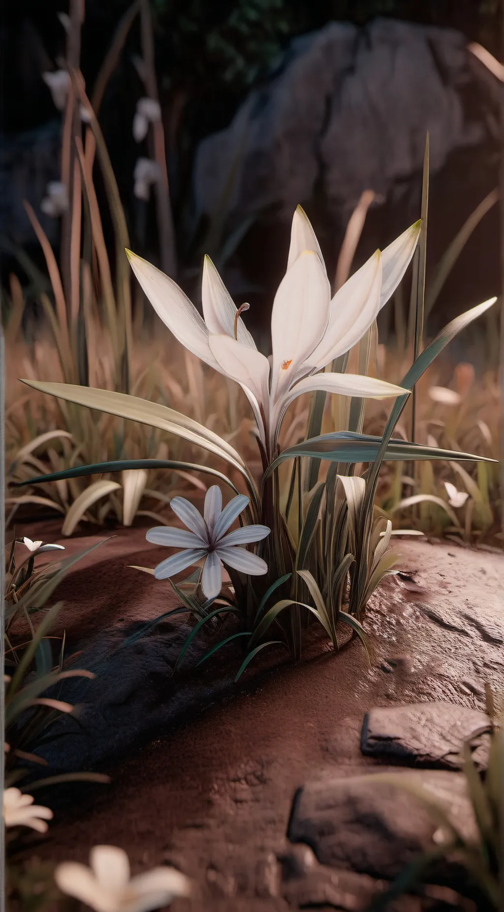 ai character: Grass background