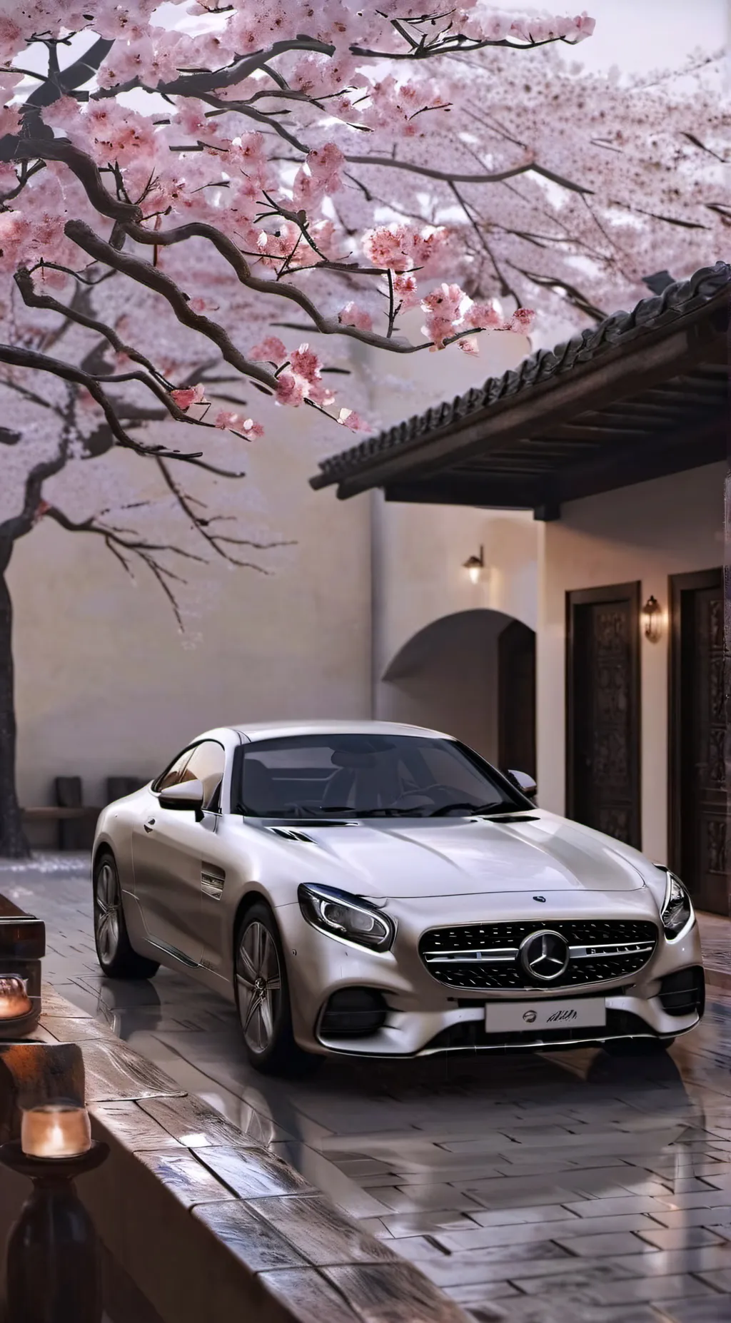 ai character: mercedes-AMG GT background