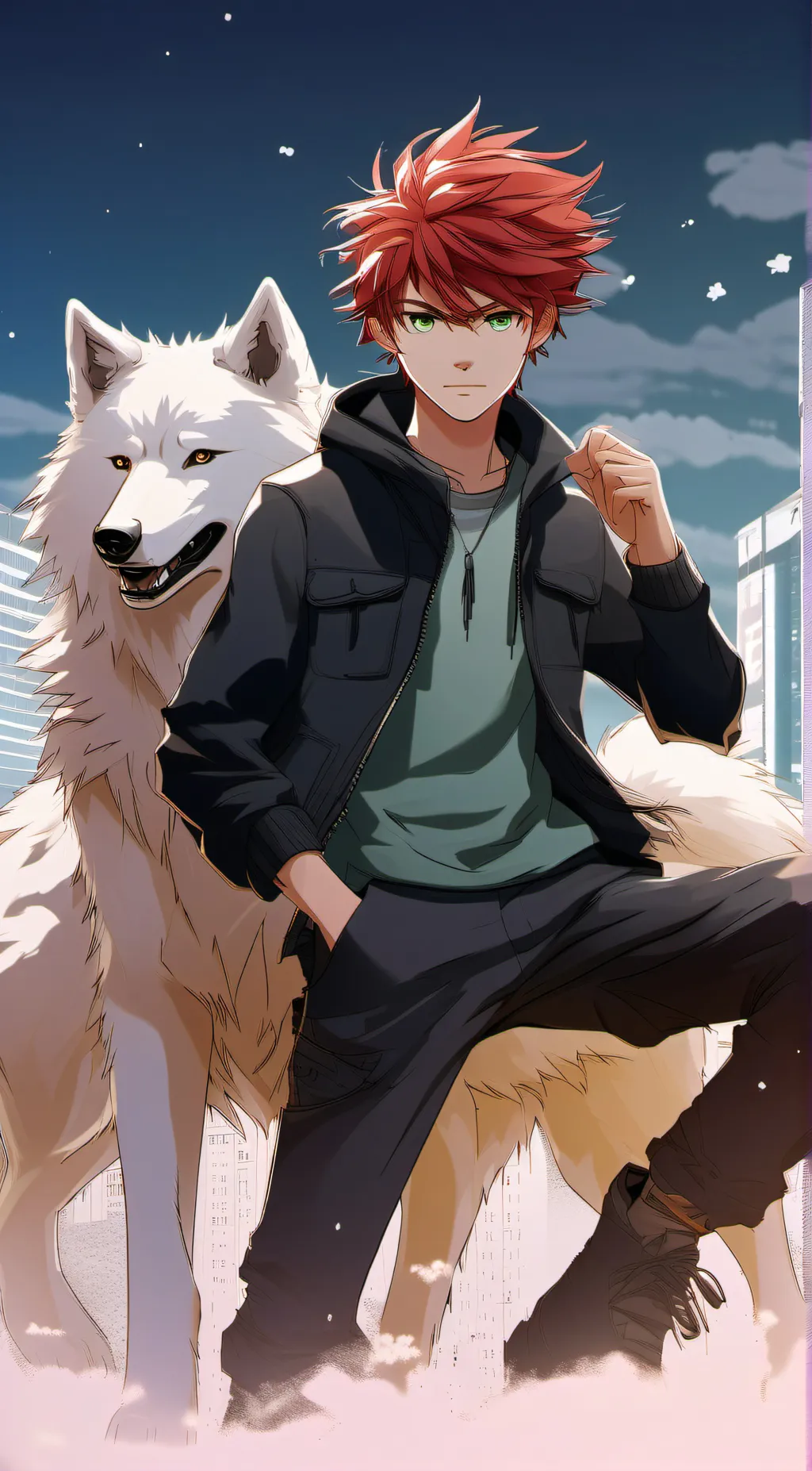 ai character: raven background