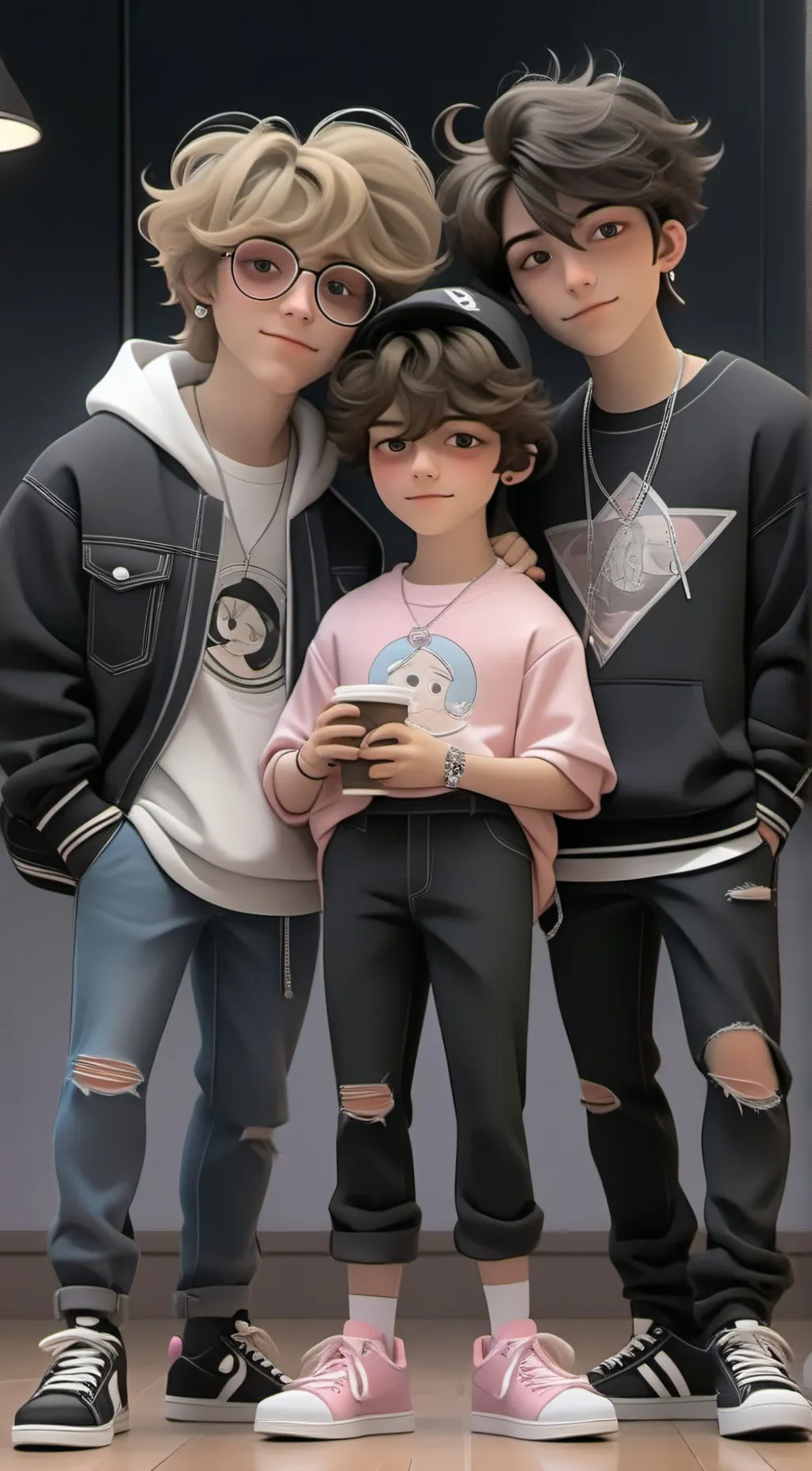 ai character: triplets sturniolo background