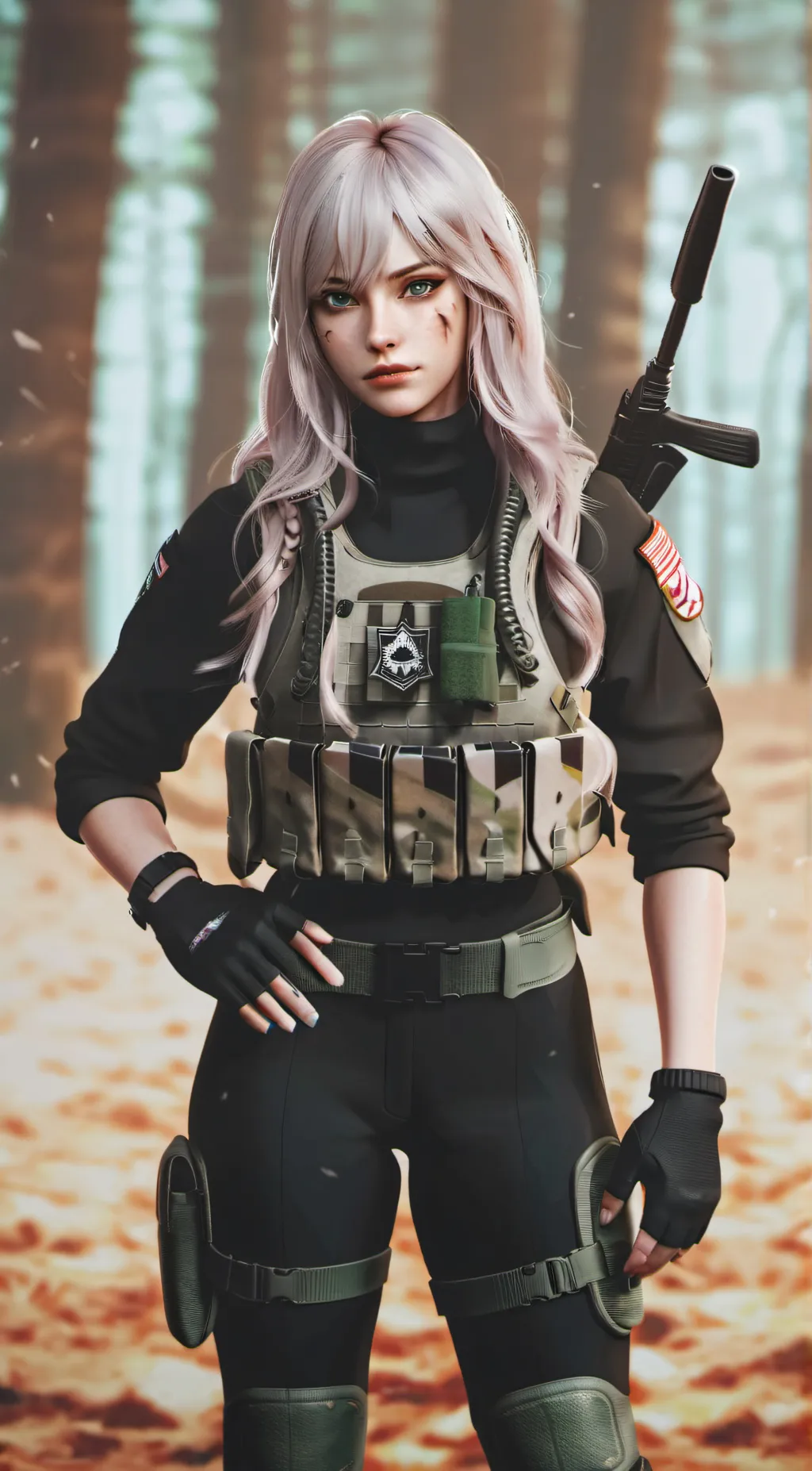 ai character: Sgt Anna Woods background