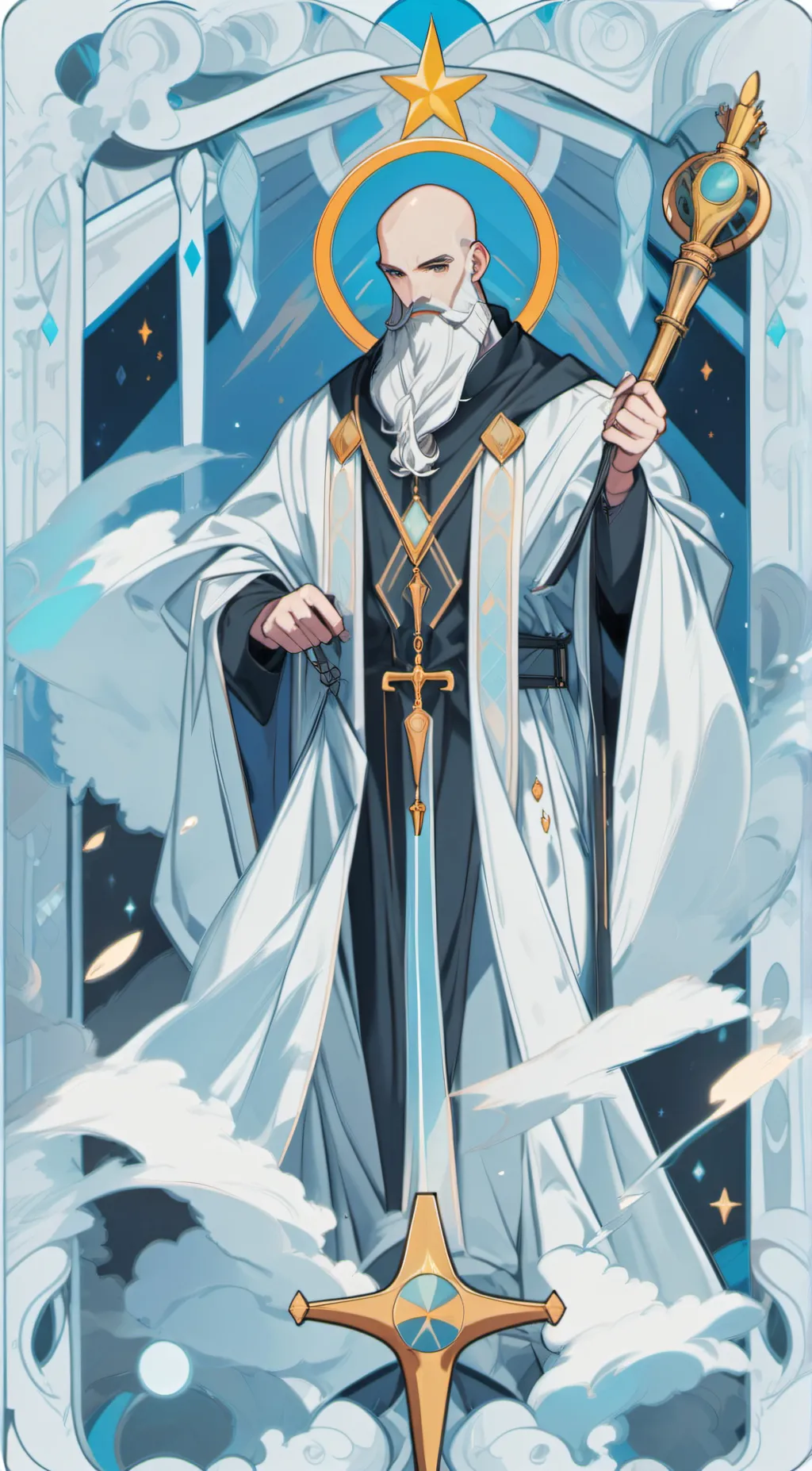 ai character: grammland goddess background