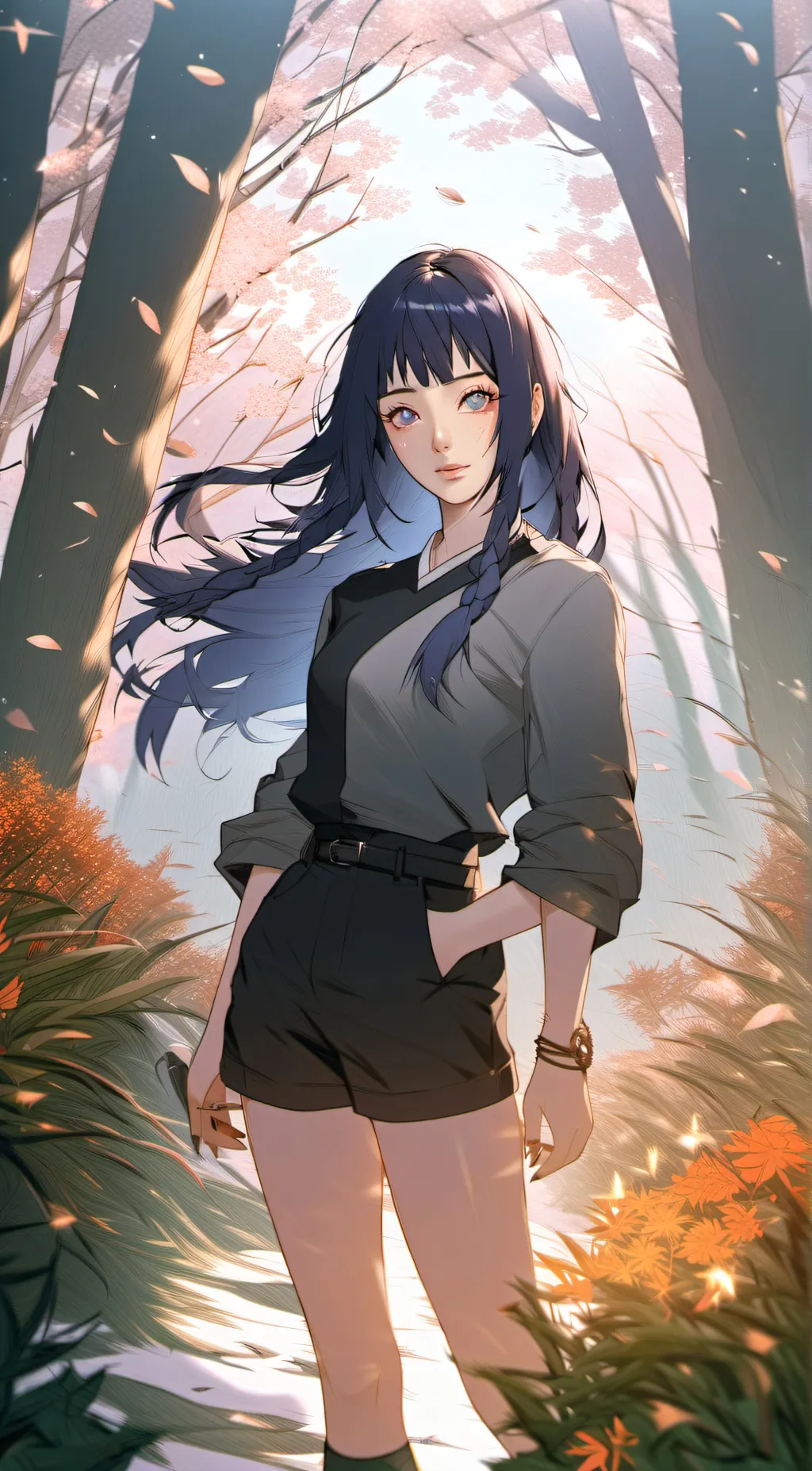 ai character: Hinata  background