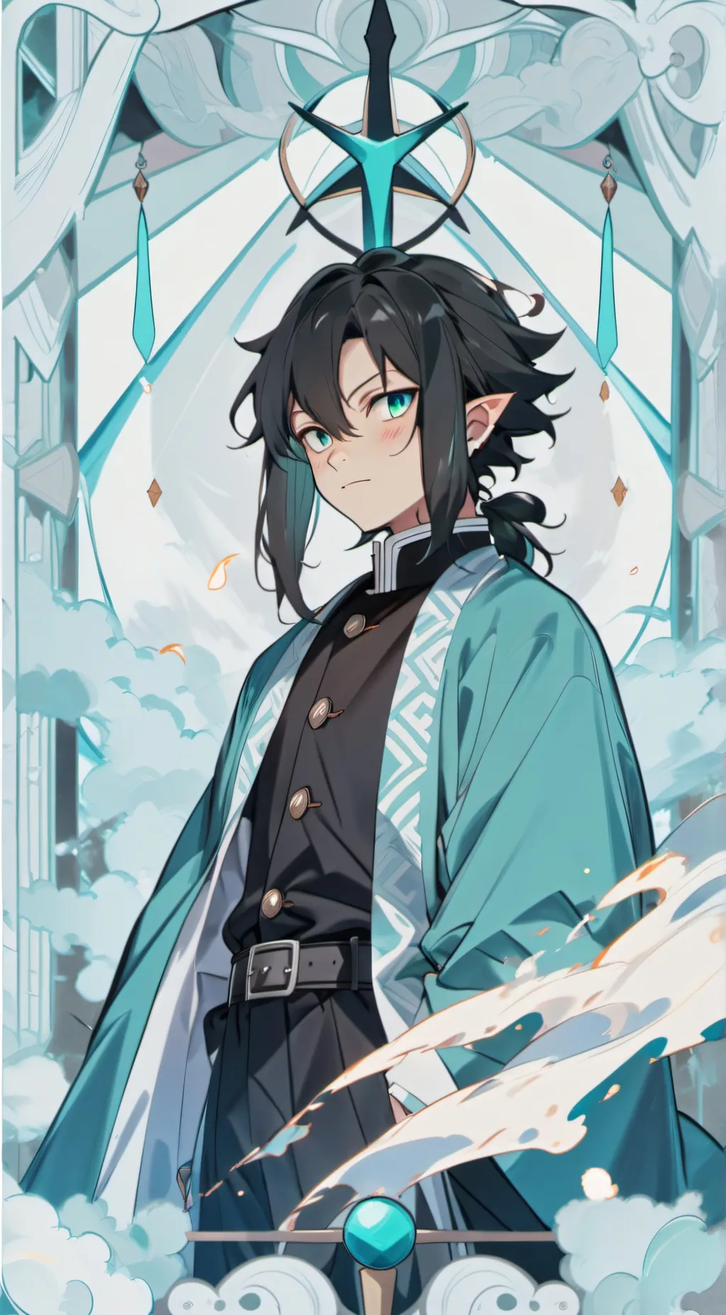 ai character: Muichiro  background