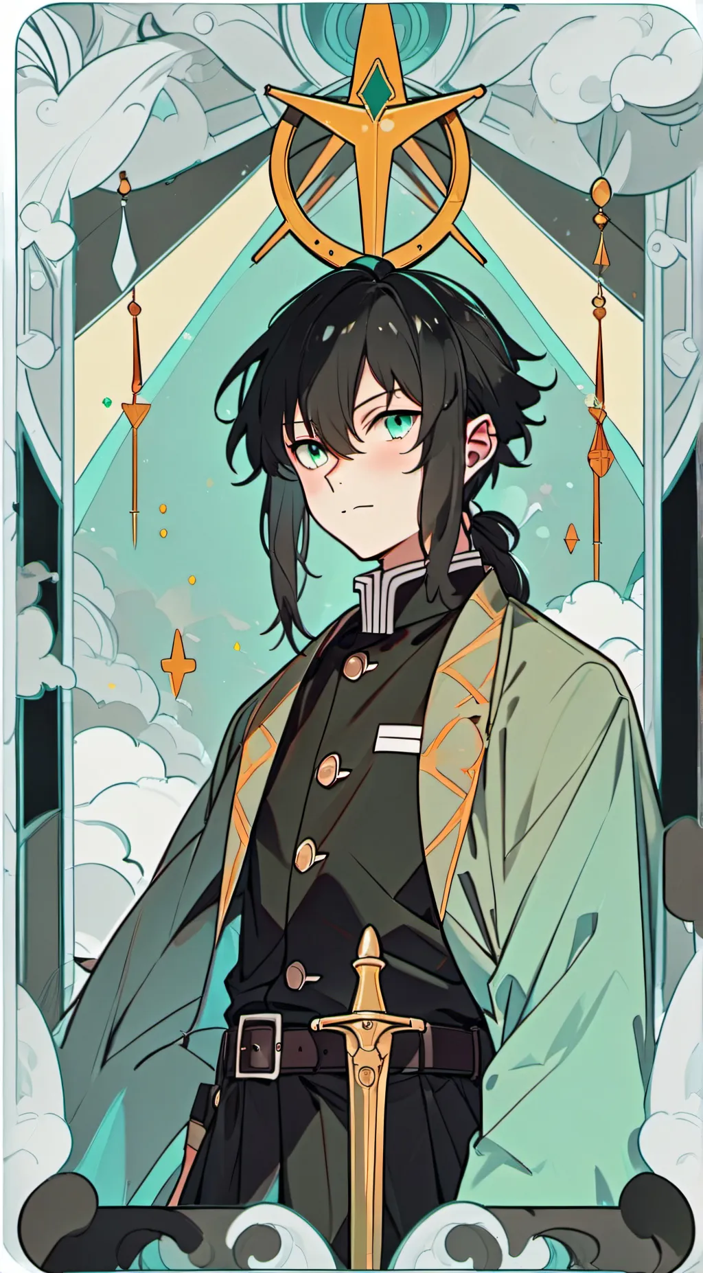 ai character: Muichiro  background