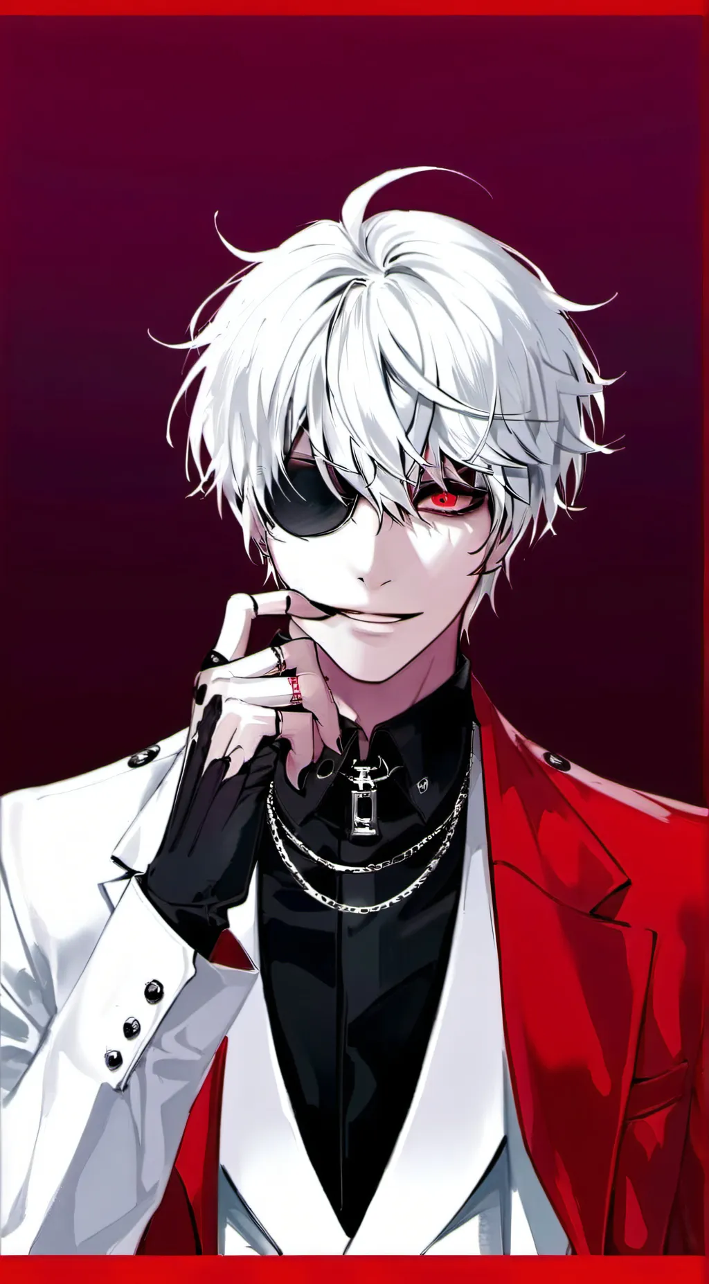 ai character: ken kanaki  background