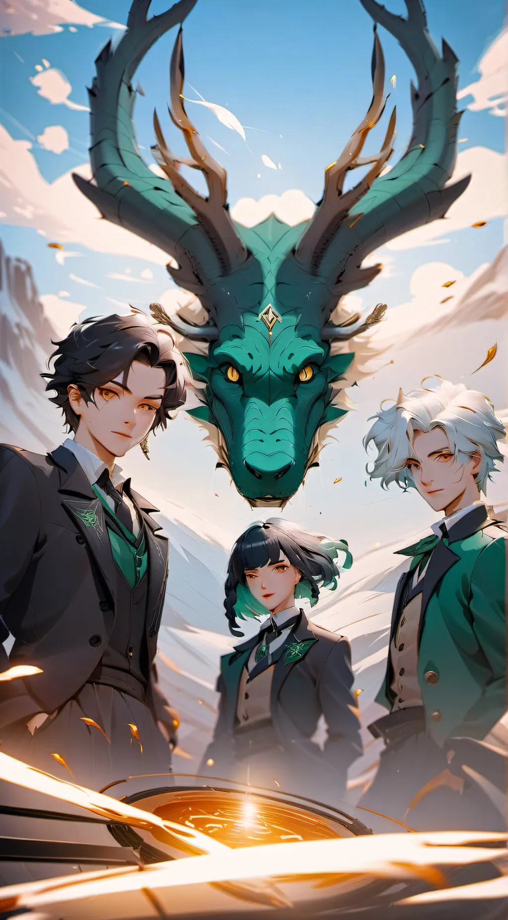 ai character: Slytherin Boys 20 background