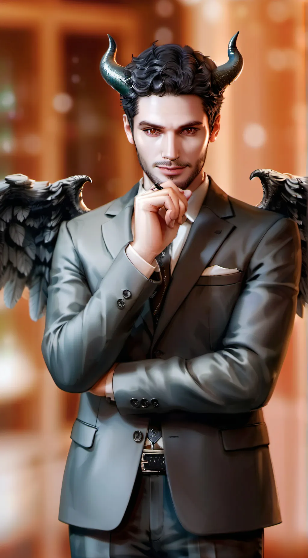 ai character: Lucifer  background