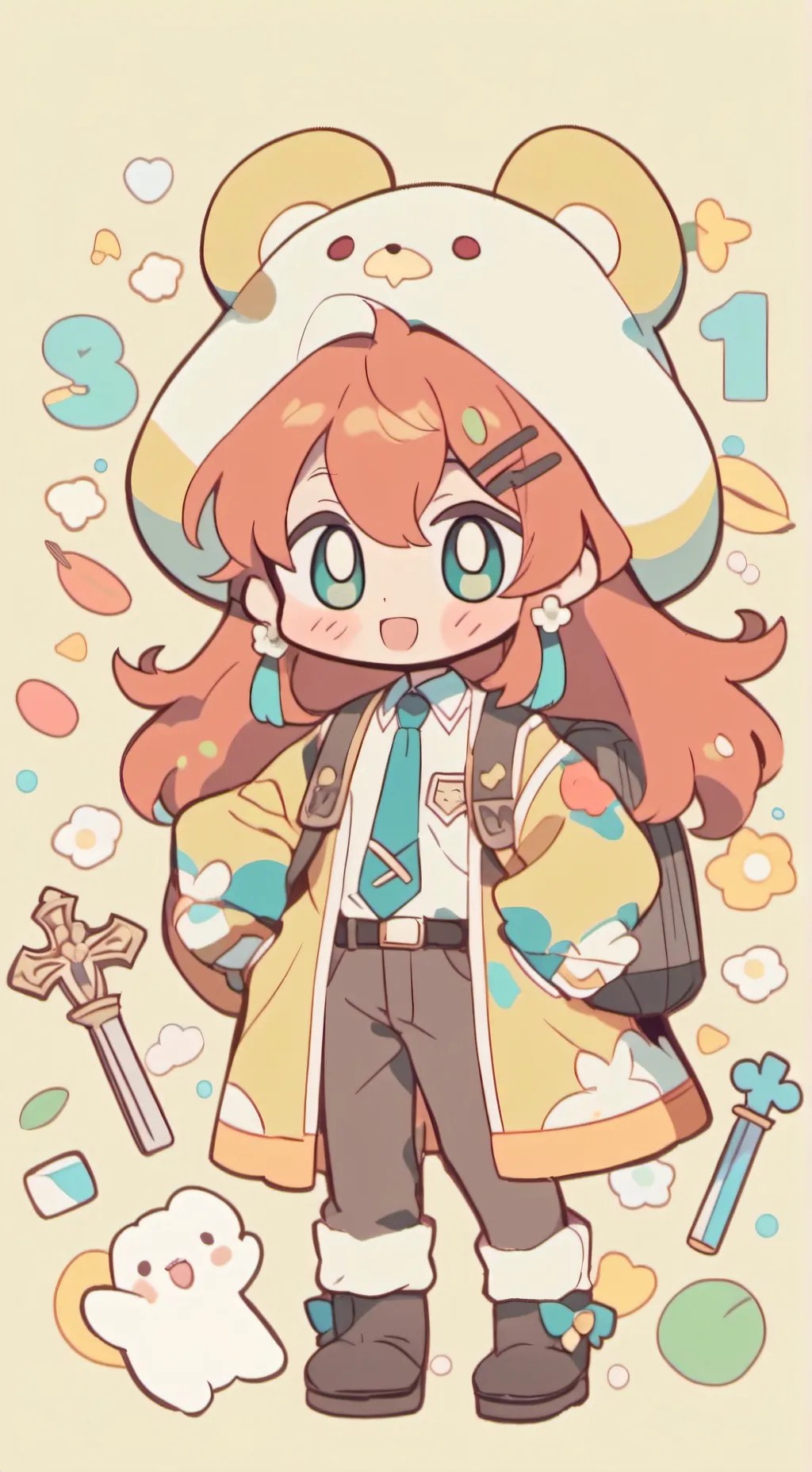 ai character: DÒGDAY SONG.WAKING background