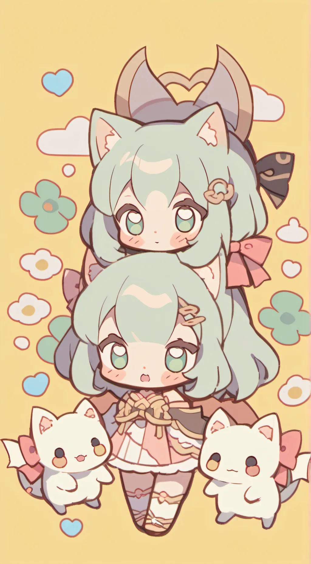 ai character: lulu and lala background