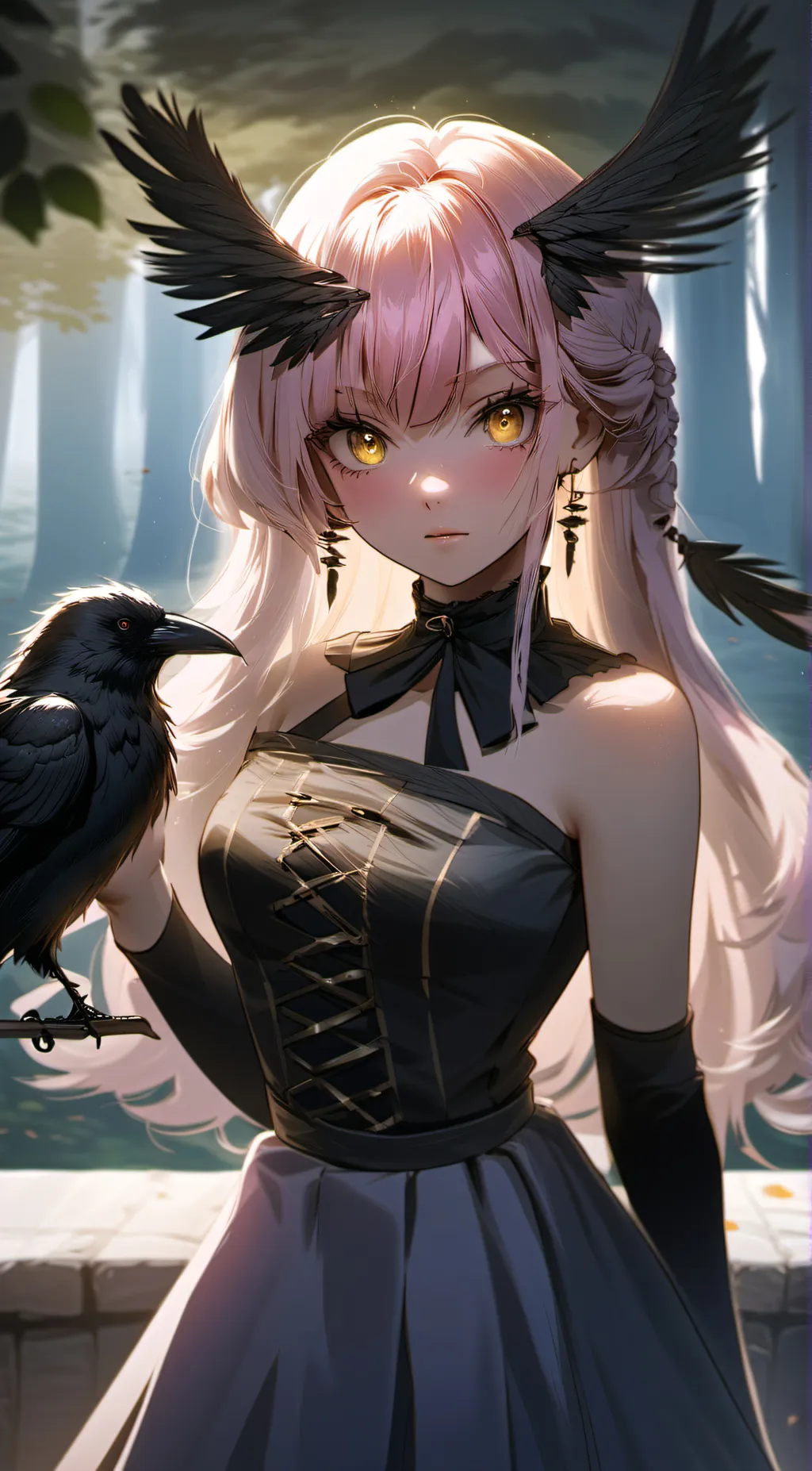 ai character: Crowsie background