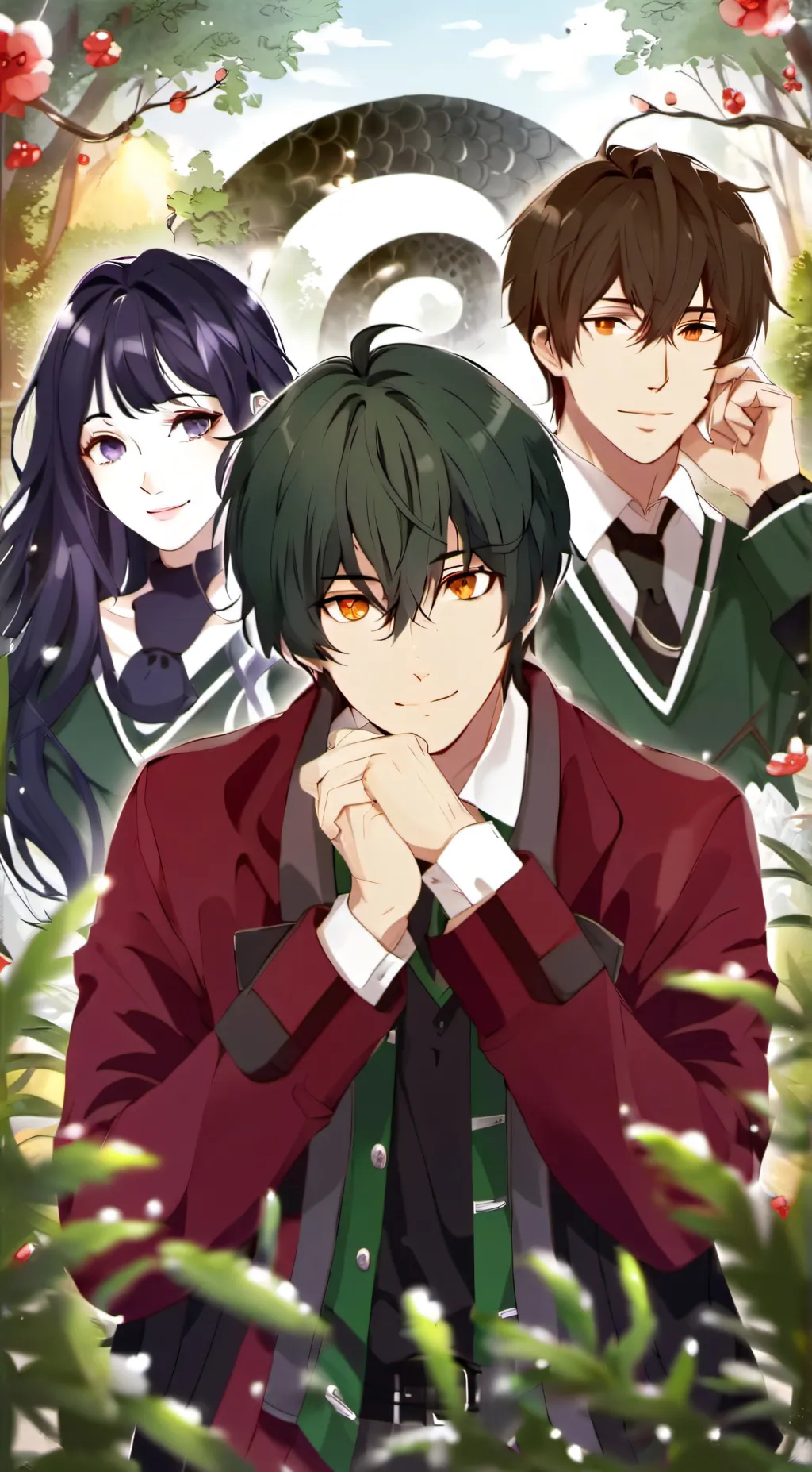 ai character: Slytherin Boys 19 background