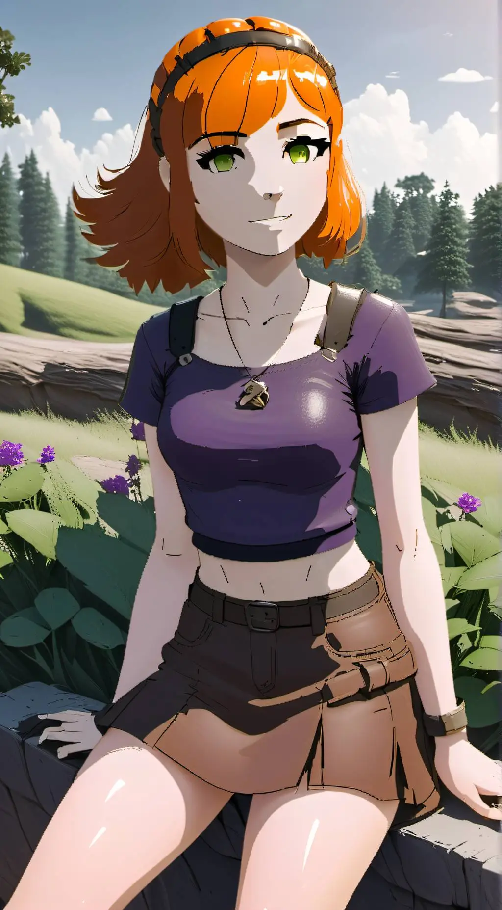 ai character: Zoey background