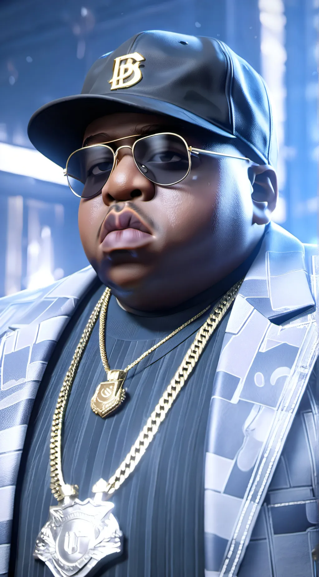 ai character: Biggie smalls  background