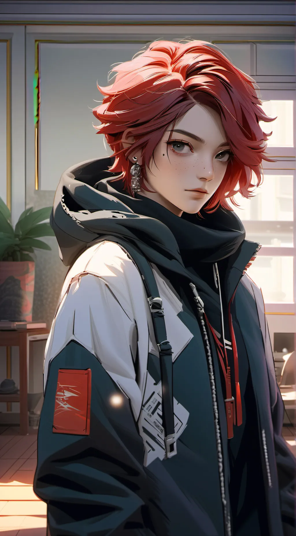 ai character: shadow  background