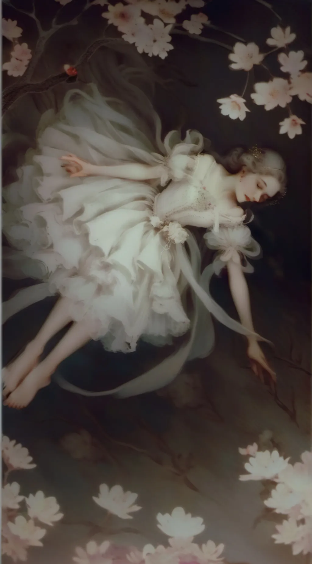 ai character: woman- background