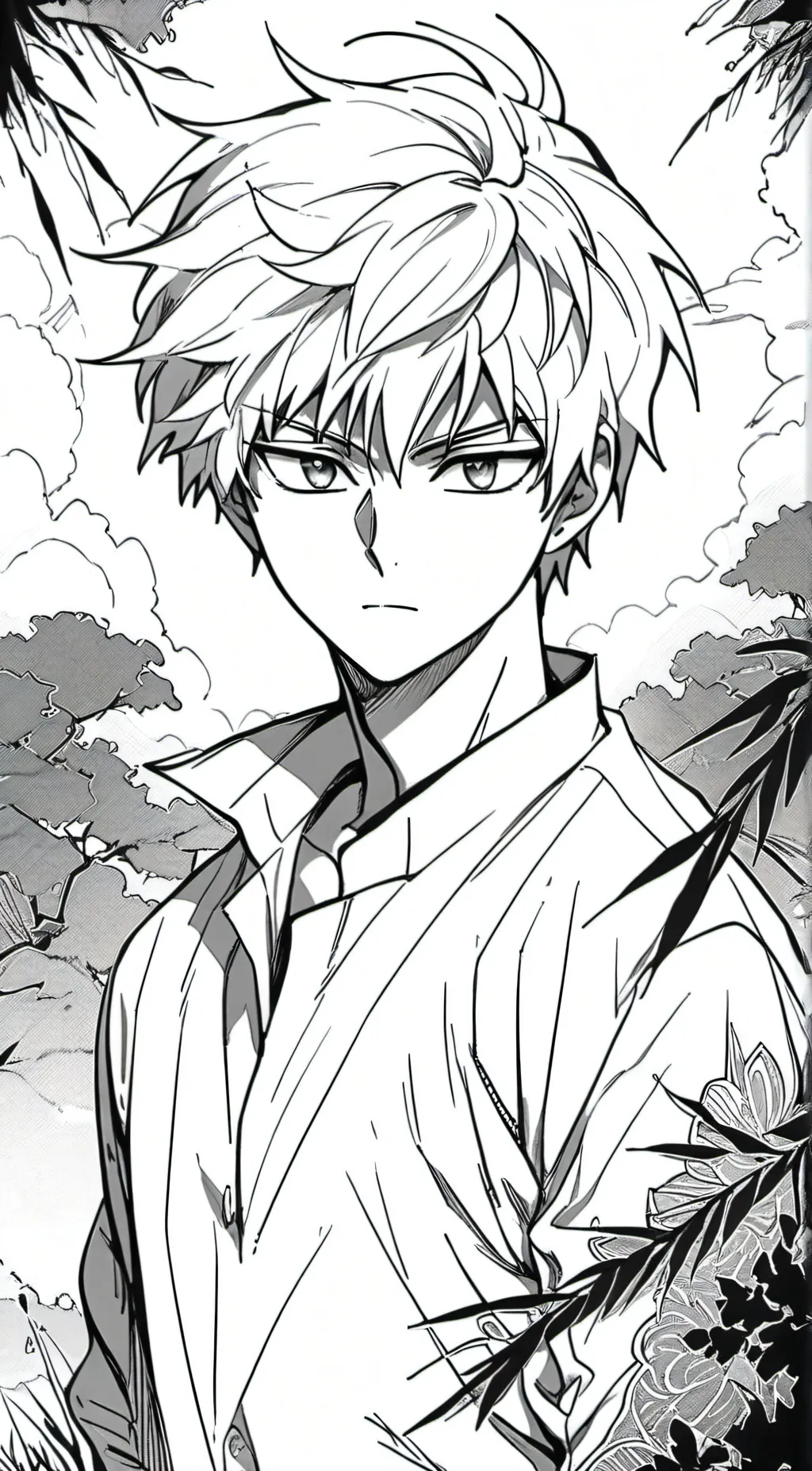 ai character: bakugo  background