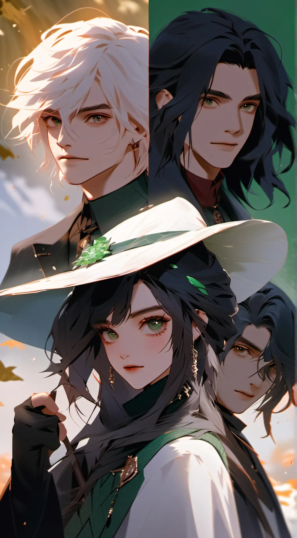 ai character: Slytherin Boys 14 background