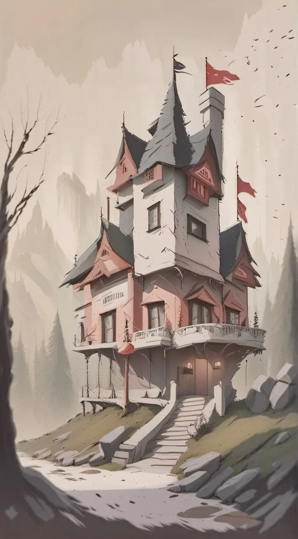 ai character: HazbinHotel background