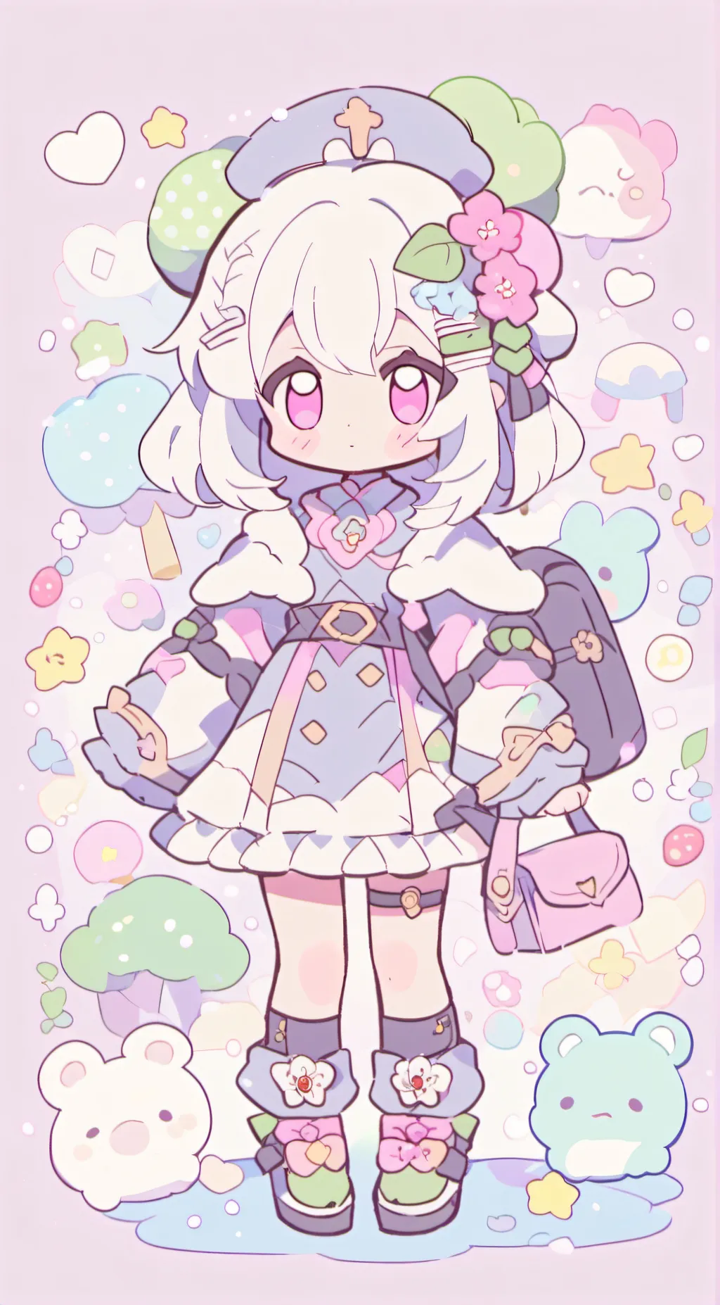 ai character: Ashley  background