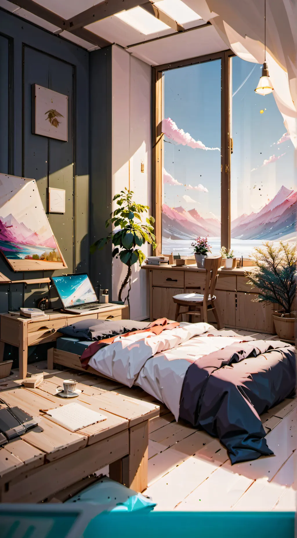 ai character: smiling critters  background