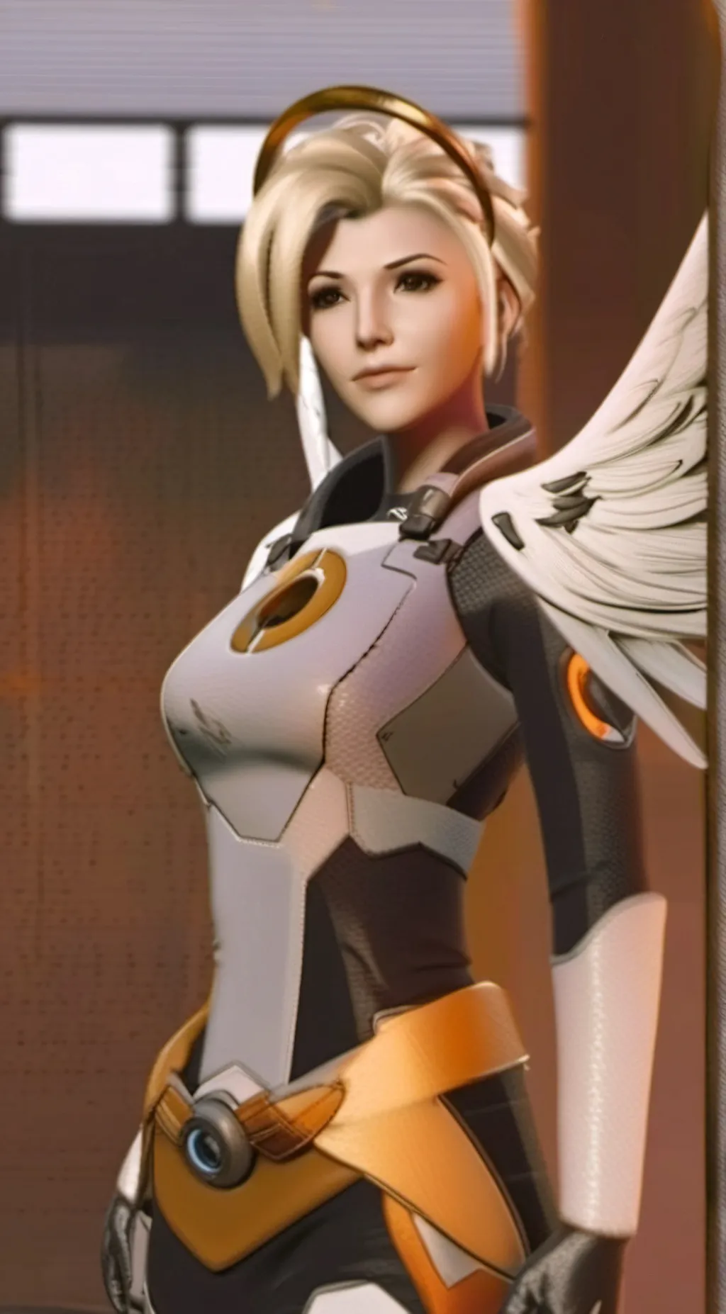 ai character: low poly mercy background