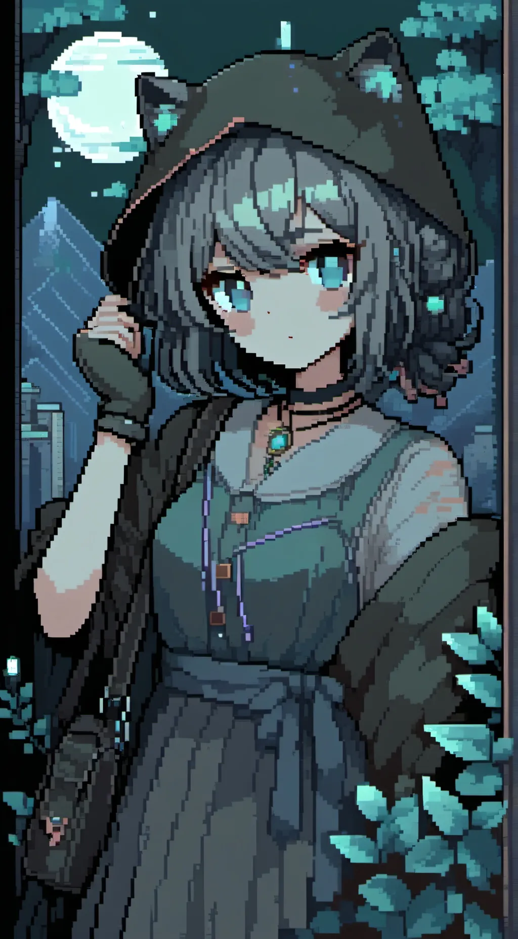 ai character: Katie  background