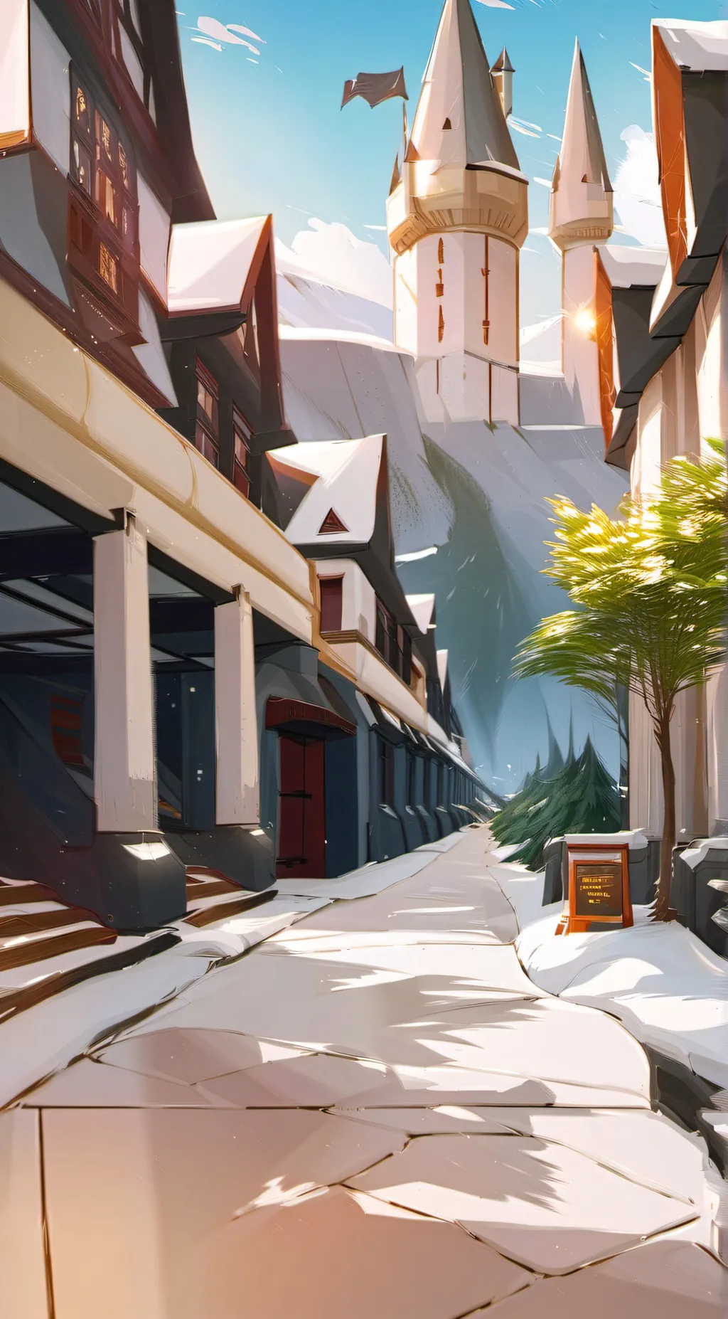 ai character: Hogwarts  background