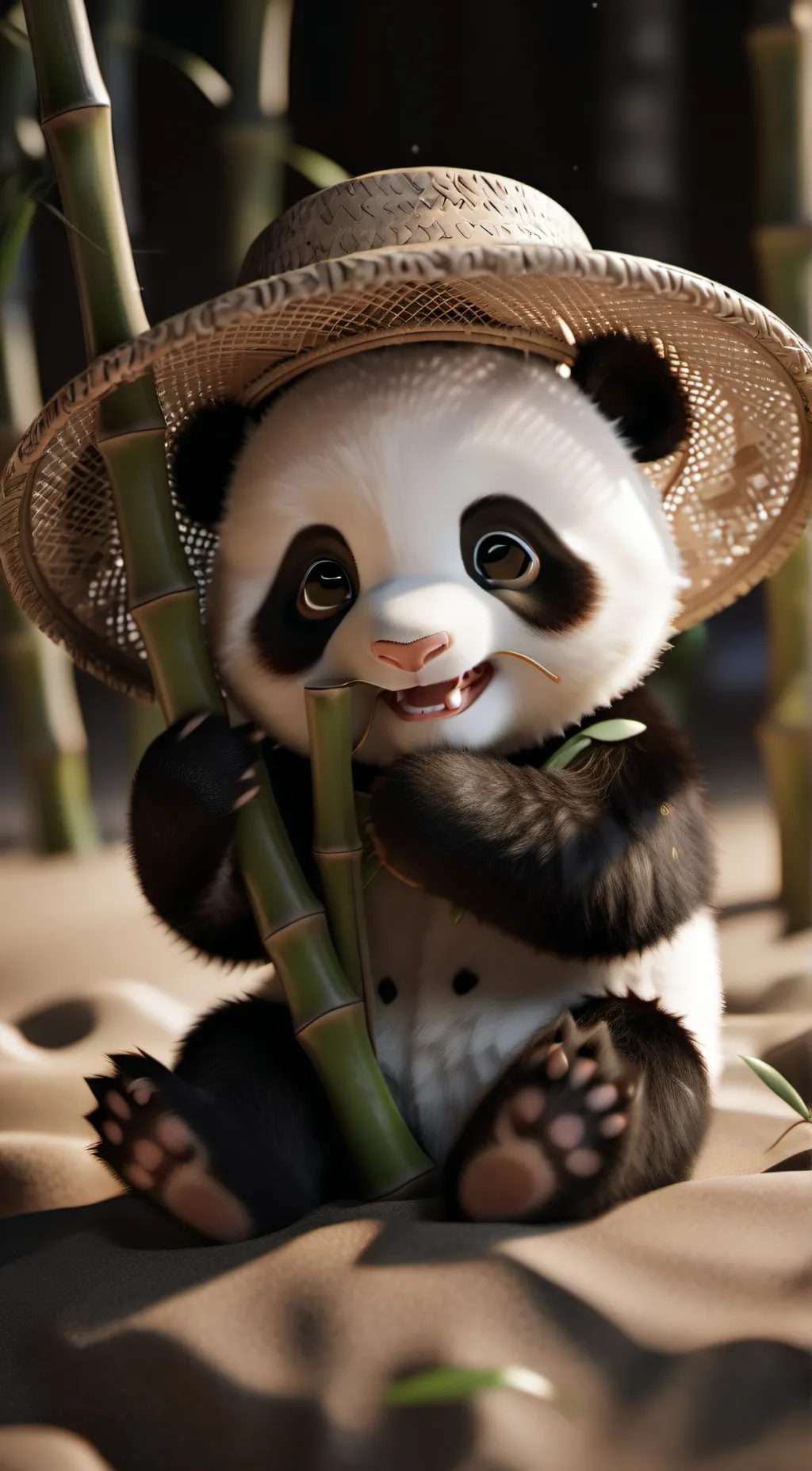 ai character: puddle background