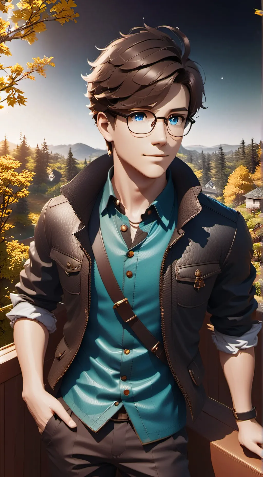 ai character: Sebastian  background