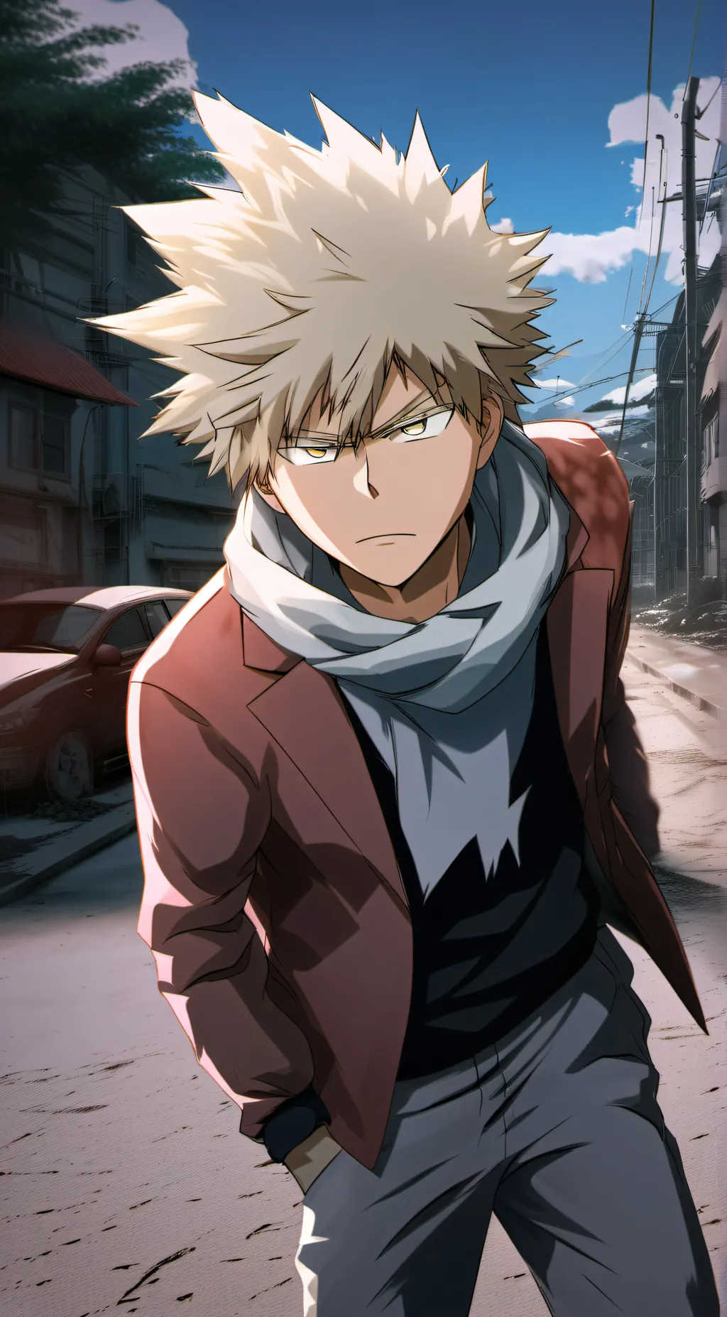 ai character: Bakugo background