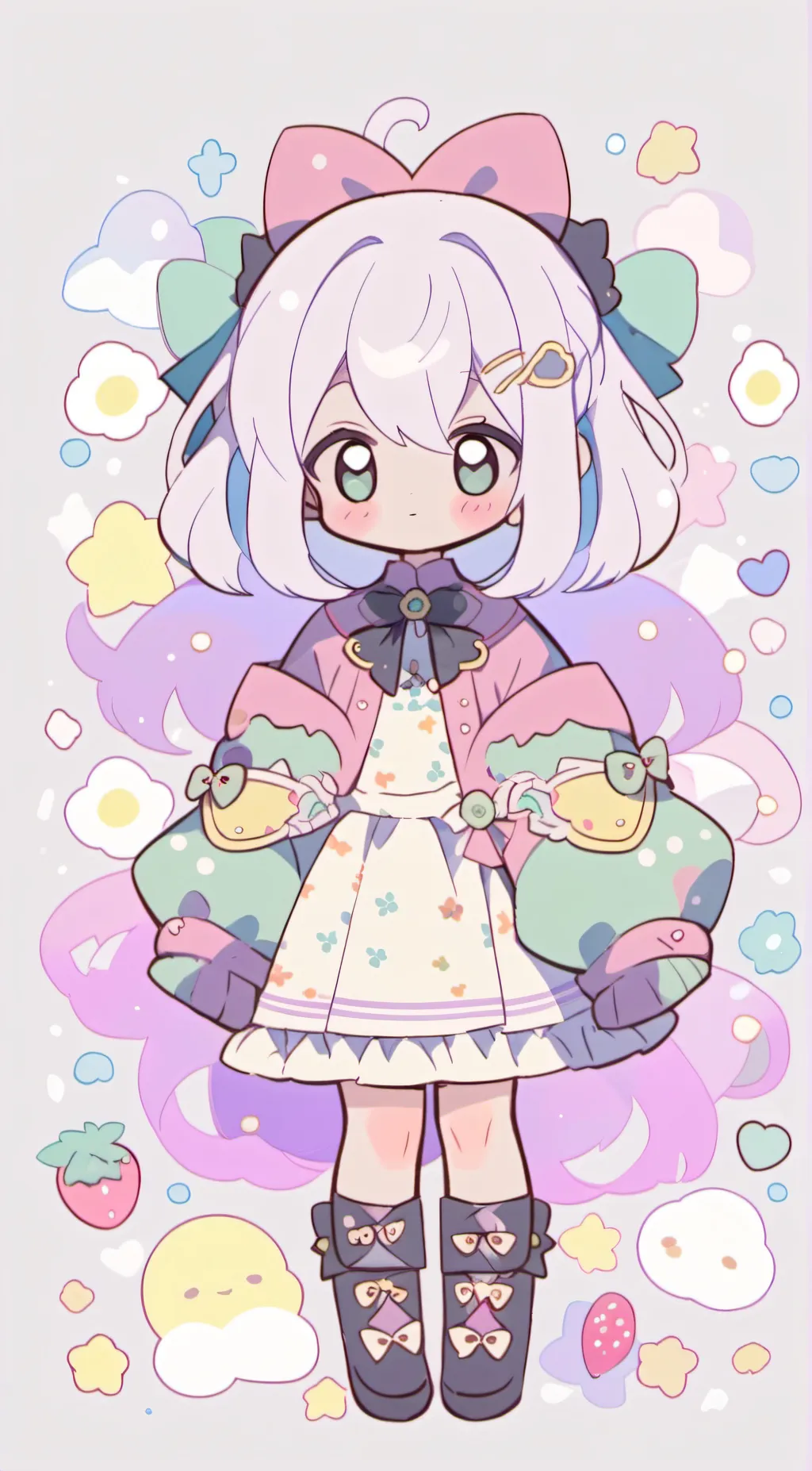 ai character: kitty  background