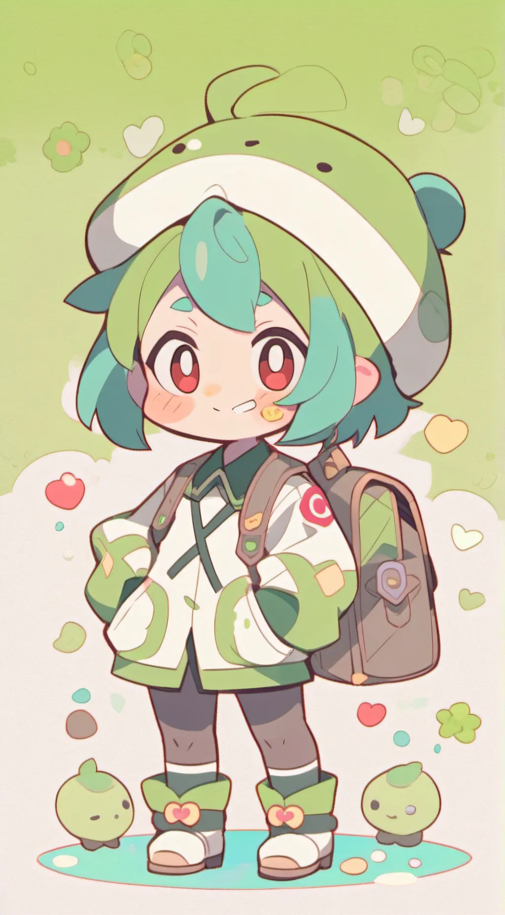 ai character: 🍎Howdy Pillar🐛 background